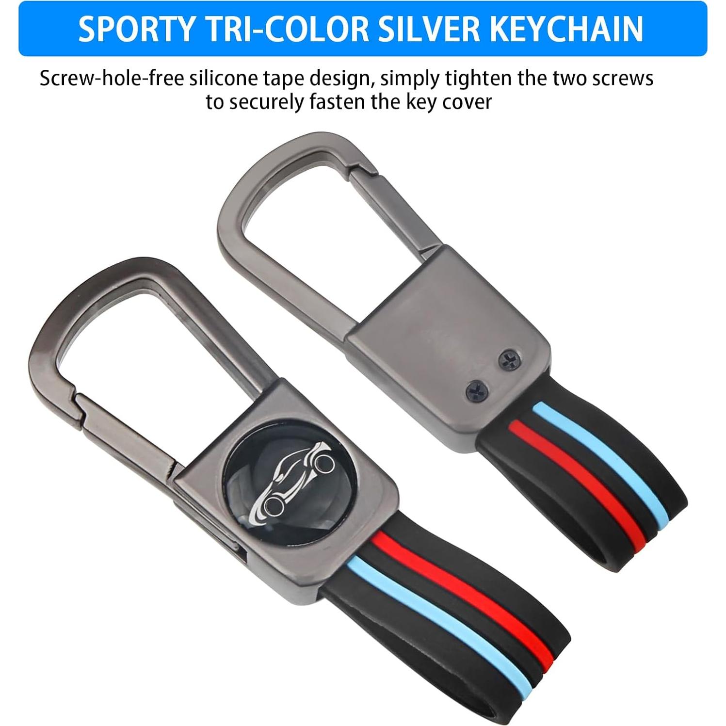 Funda de Llave de Metal Pesado QBUC para BMW - Fibra de Carbono