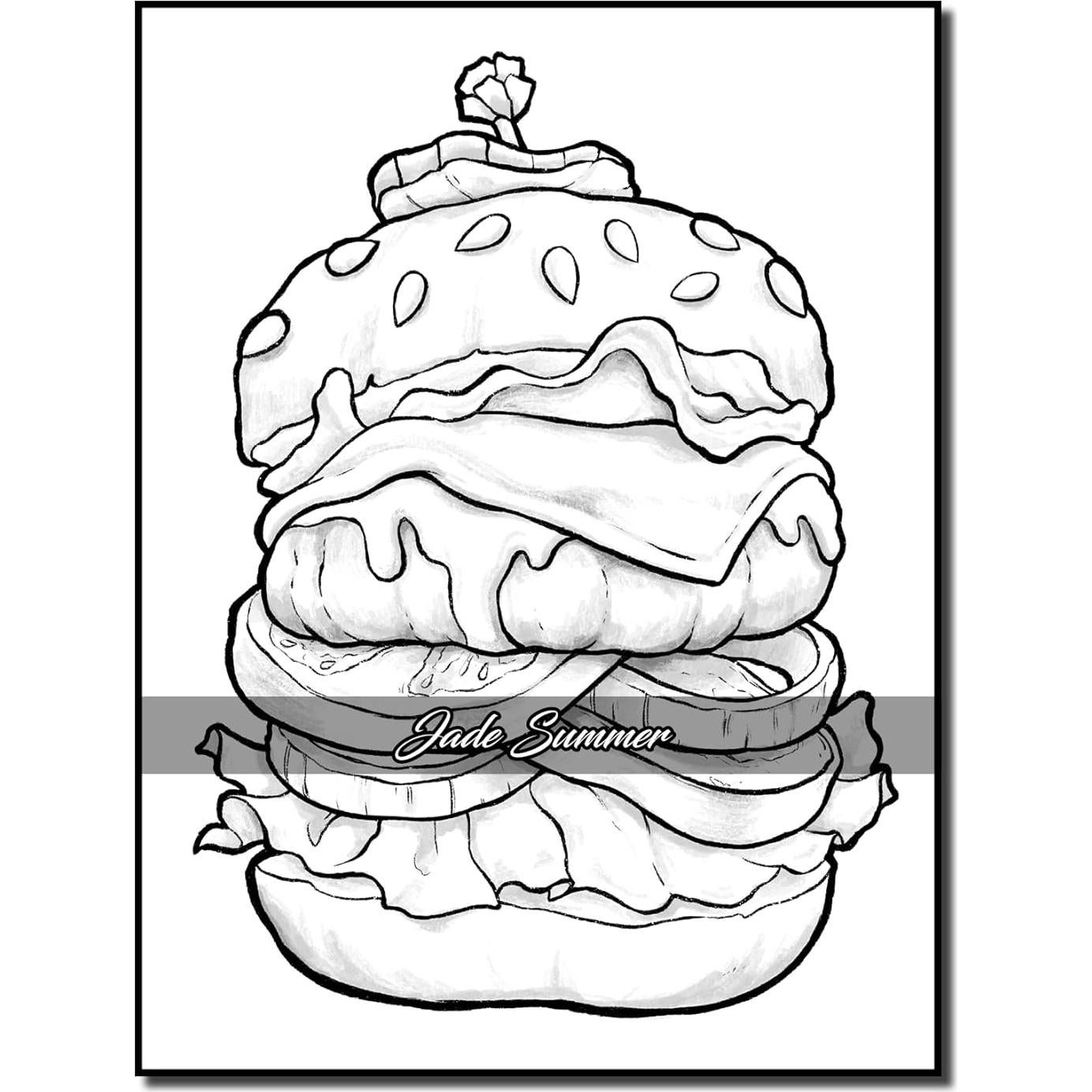 Easy Coloring Book: Large Print Designs for Adults and Seniors with 50 Simple Images of Animals, Flowers, Food, Objects, and More! (Easy Coloring Books)