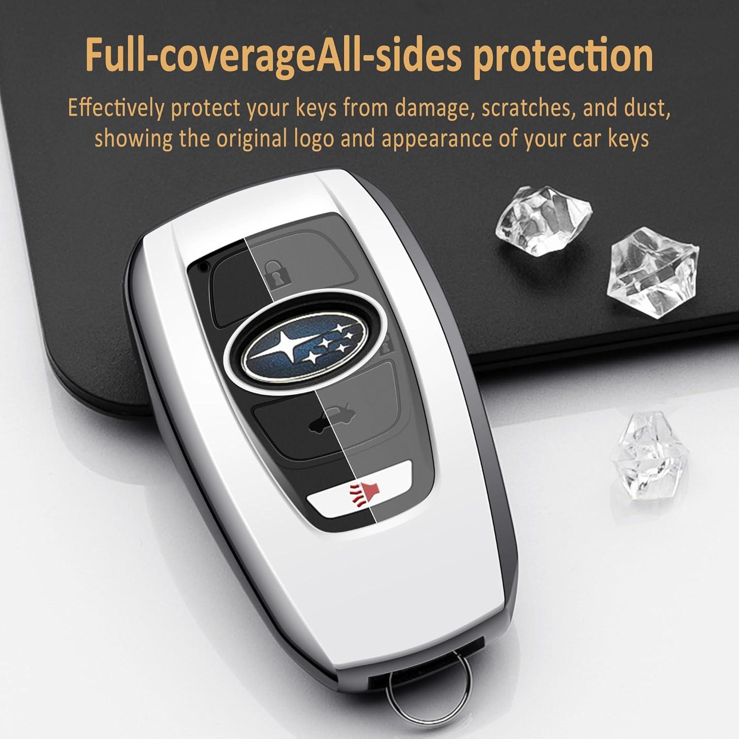 Funda de Llavero Subaru Crosstrek Ascent BRZ 2019-2026 Plata