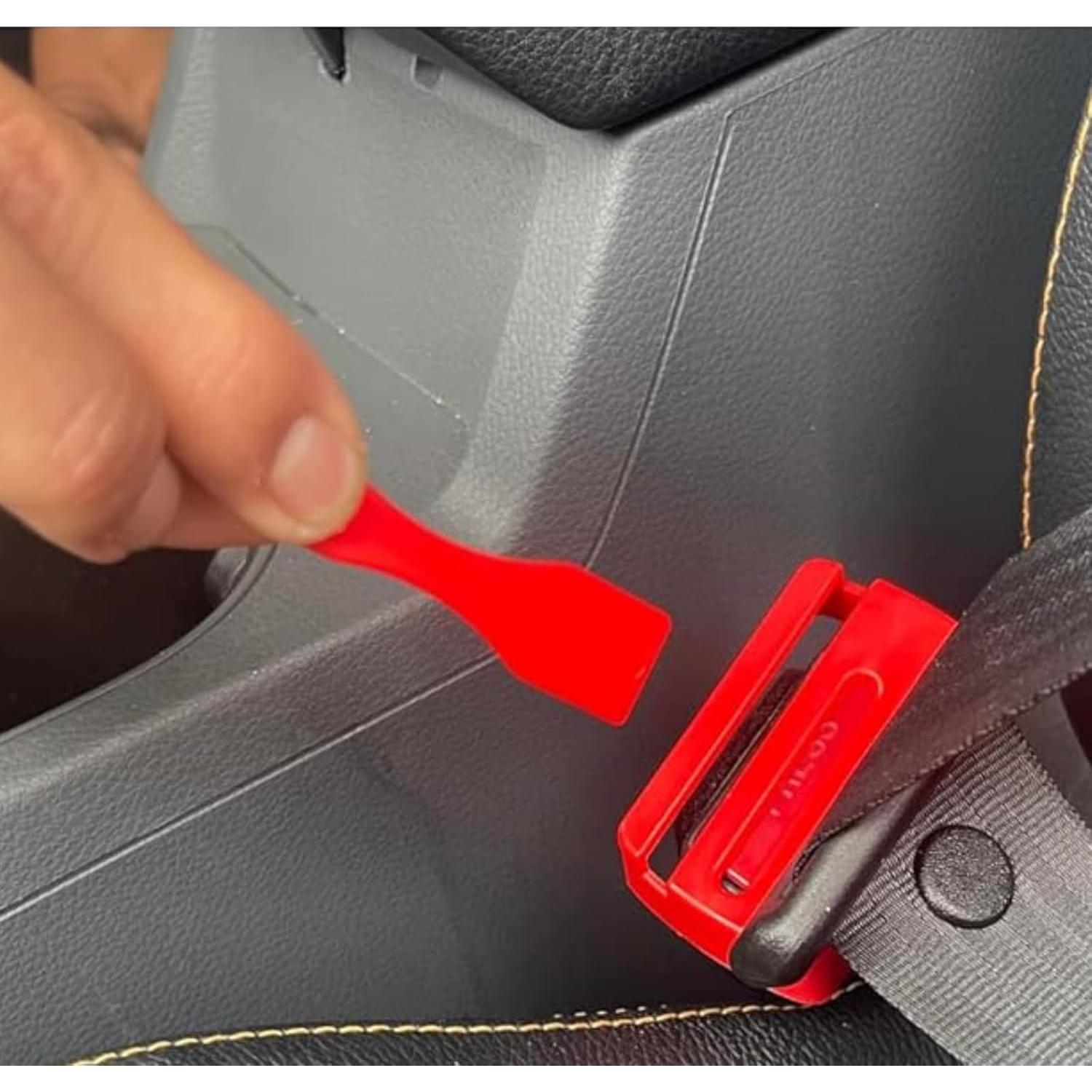 Guardabuckle de Cinturón de Seguridad HowseHold 2 Piezas Rojo