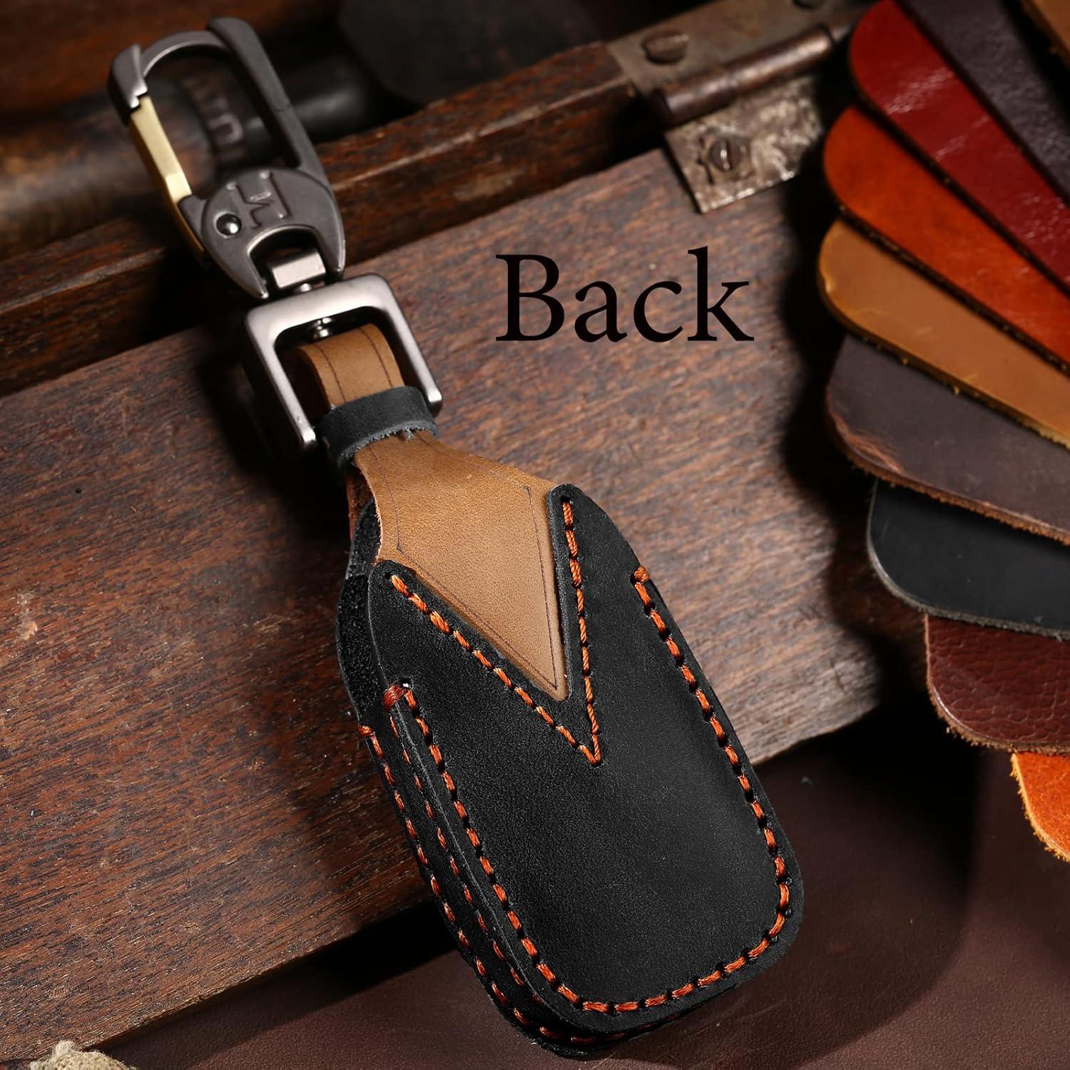 Funda de Llave Inteligente KEALAS para Subaru - Cuero Negro