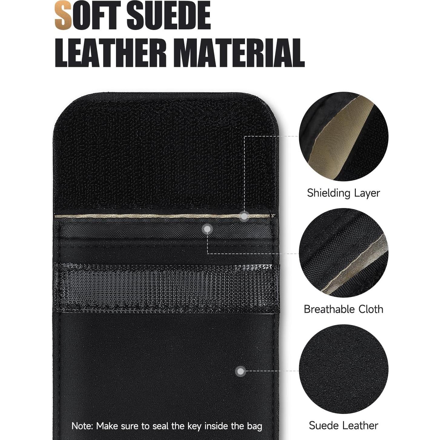 Bolsa Faraday LNKERCO para Llaves de Coche Mediana - Antirrobo RFID