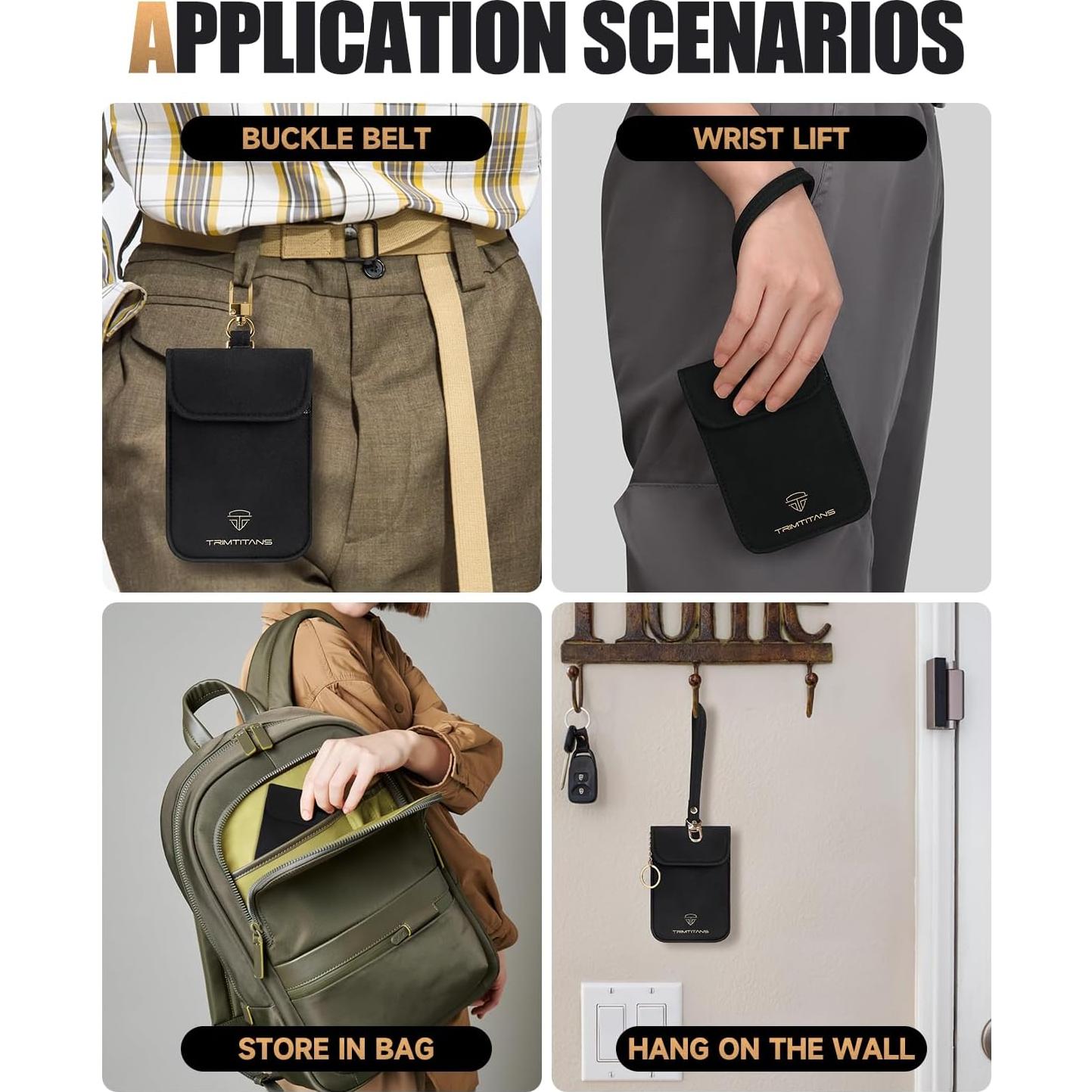 Bolsa Faraday LNKERCO para Llaves de Coche Mediana - Antirrobo RFID