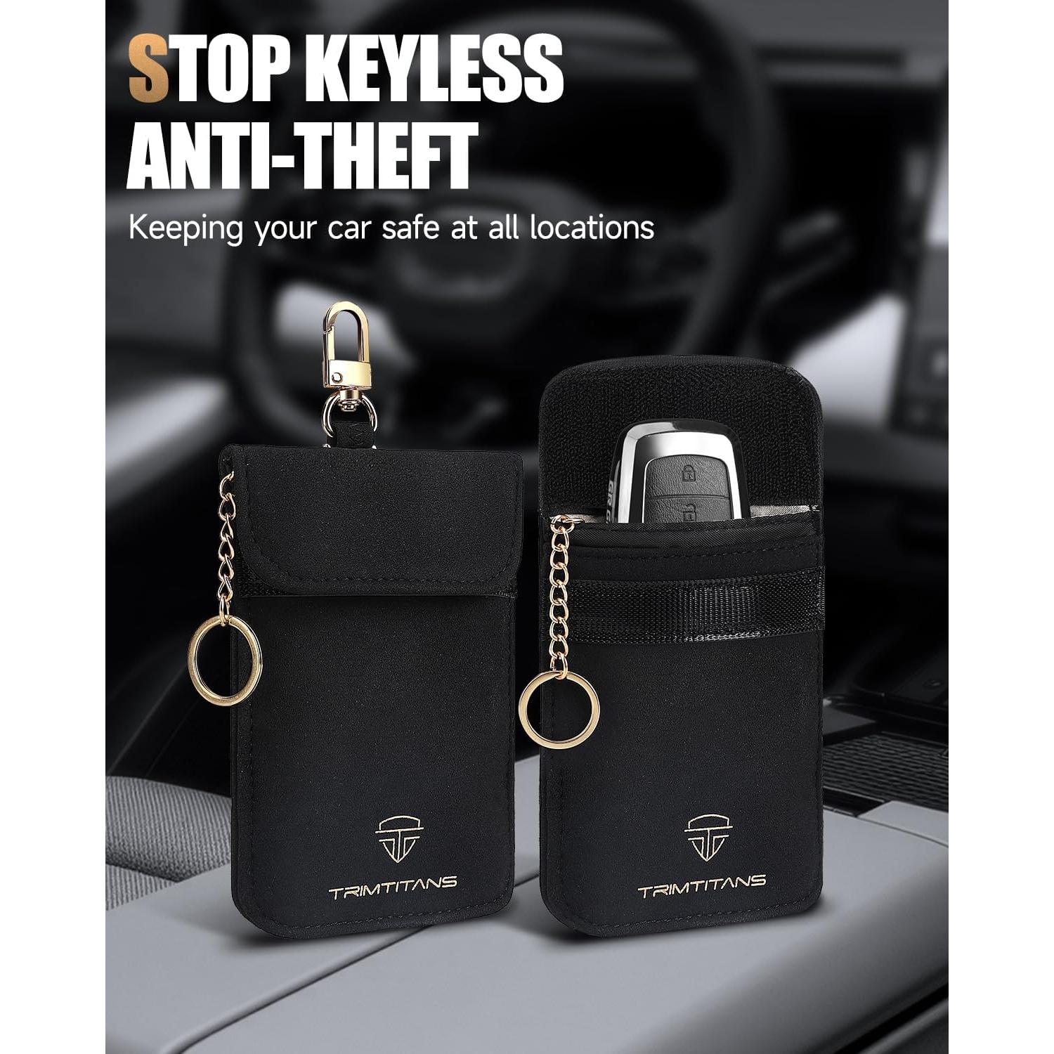 Bolsa Faraday LNKERCO para Llaves de Coche Mediana - Antirrobo RFID