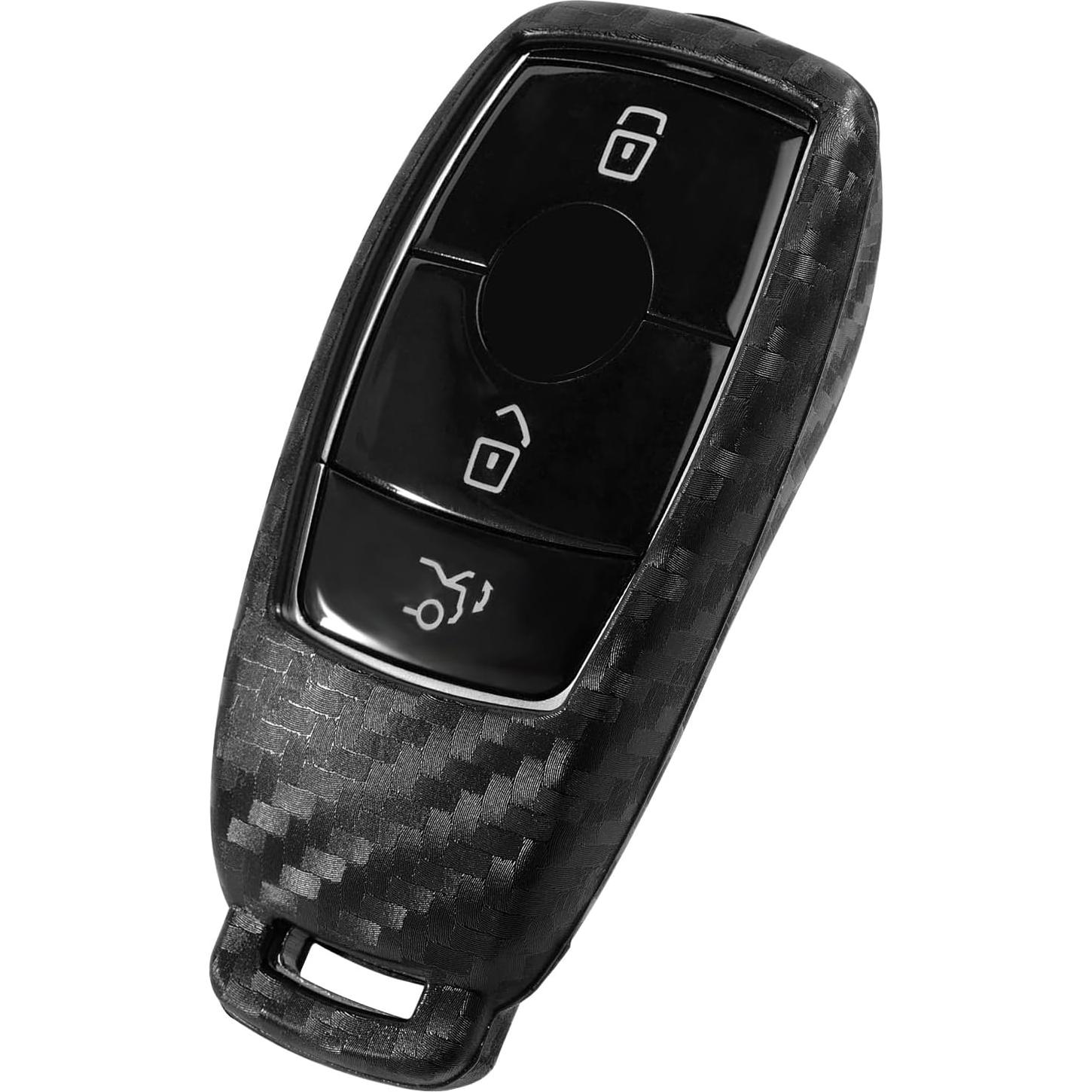 Funda de Llave Silicona Mercedes-Benz 2 Pcs Fibra Carbono