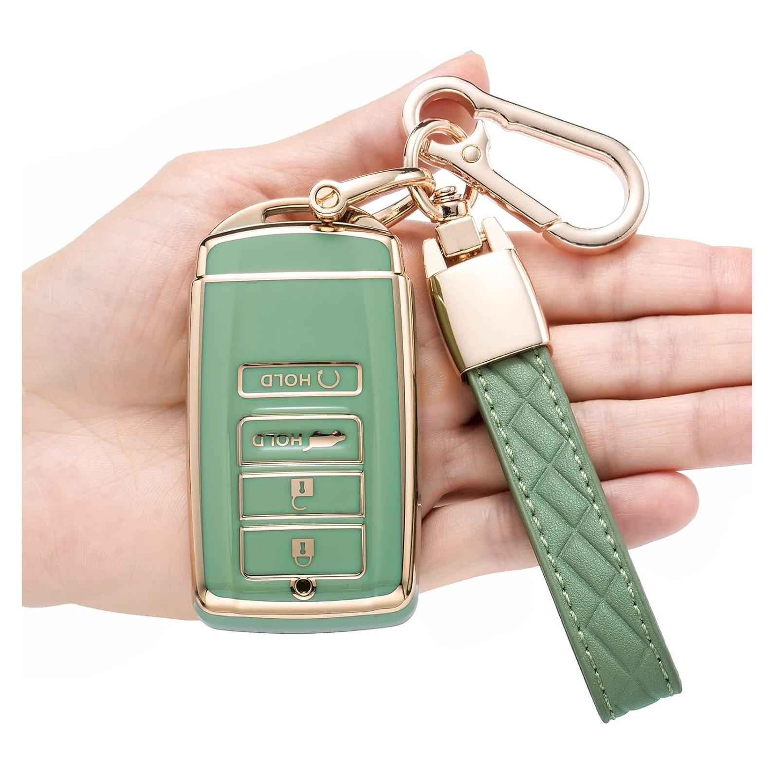 Cubierta de llavero JUIMWDY para Acura CDX RDX RLX TLX Verde
