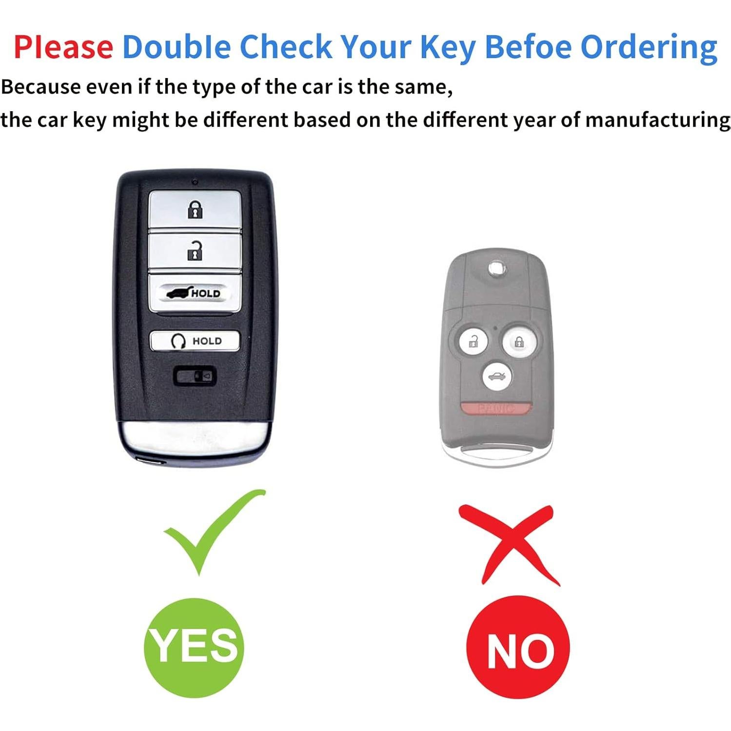 Cubierta de llavero JUIMWDY para Acura CDX RDX RLX TLX Verde