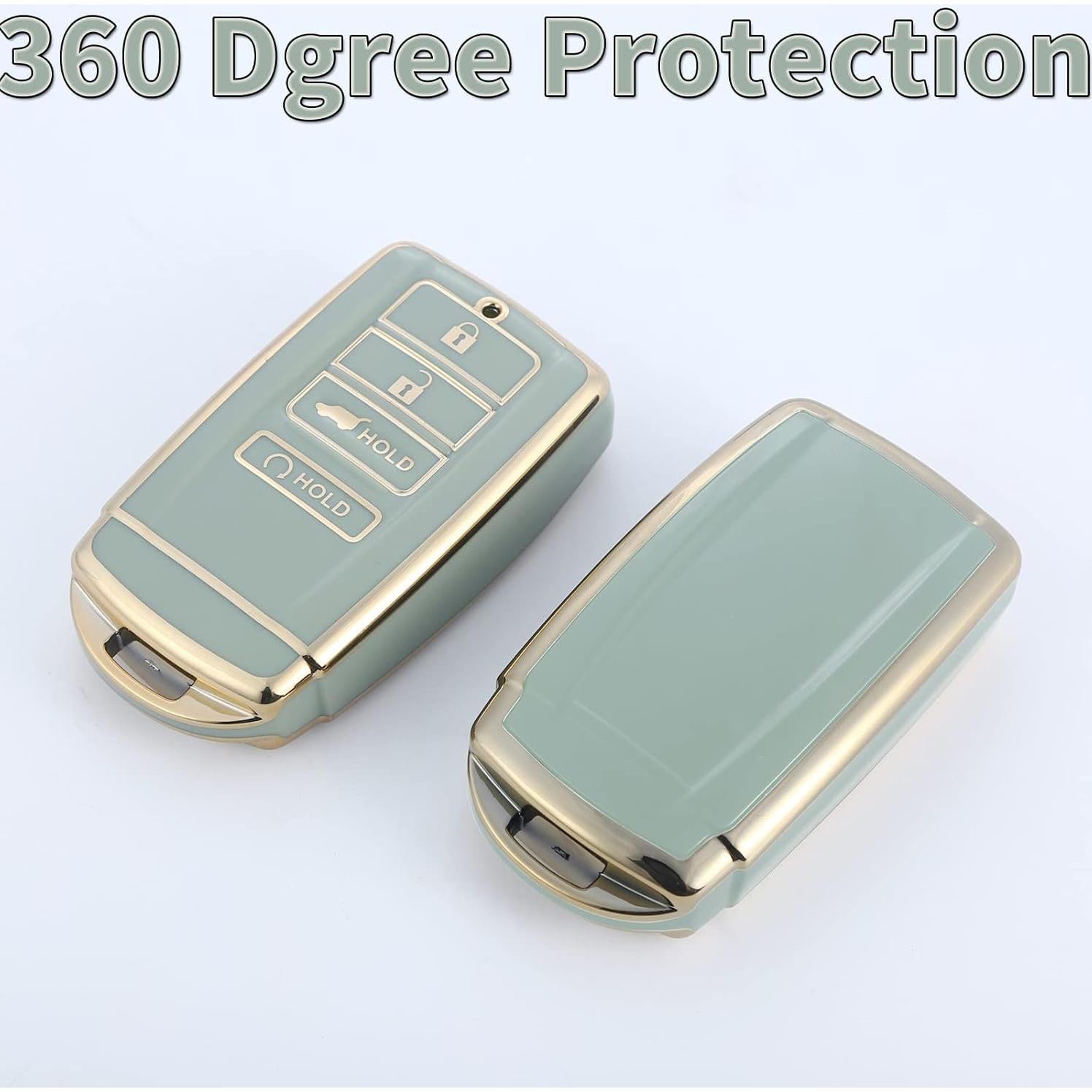 Cubierta de llavero JUIMWDY para Acura CDX RDX RLX TLX Verde