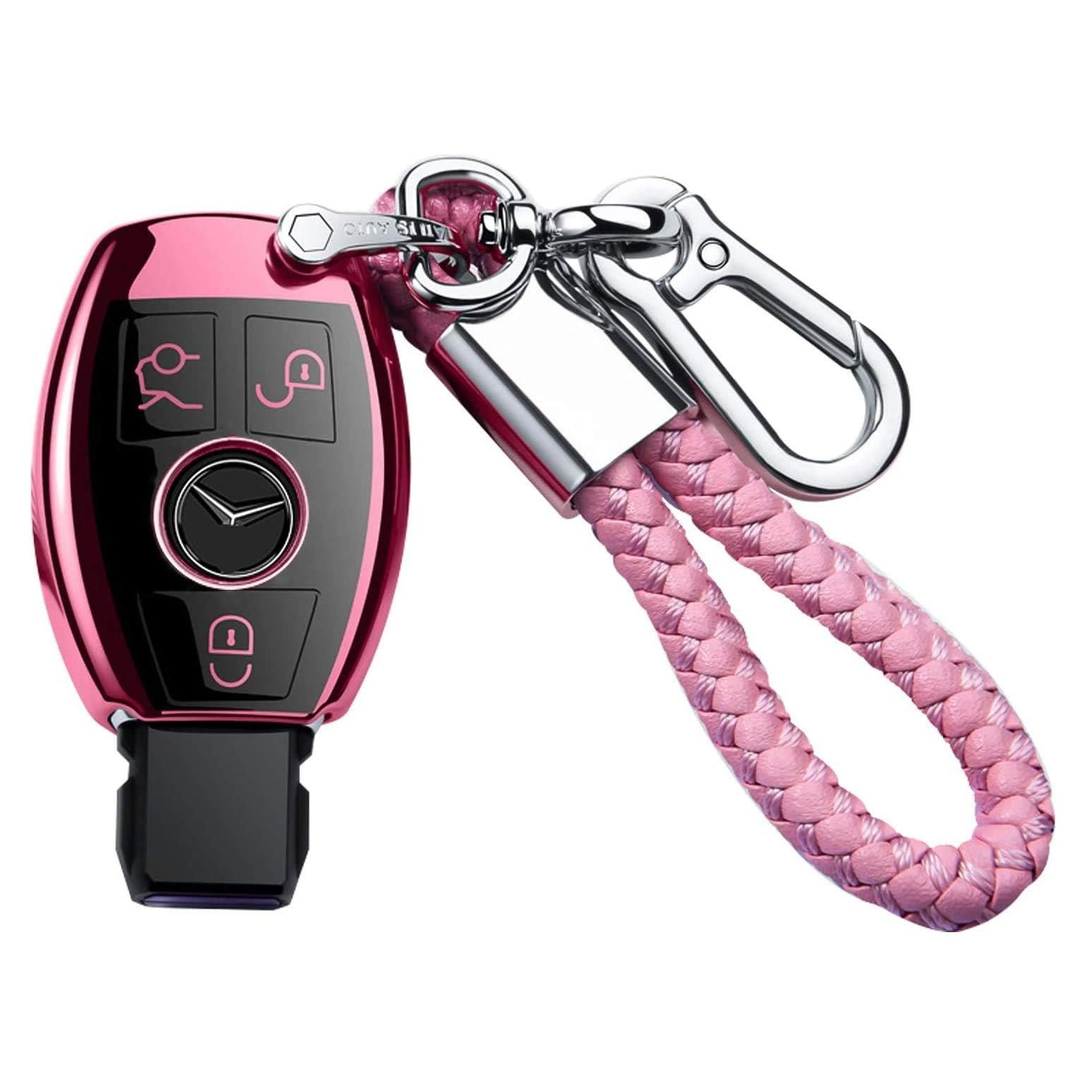Cubierta de llavero Tukellen para Mercedes Benz - Rosa TPU