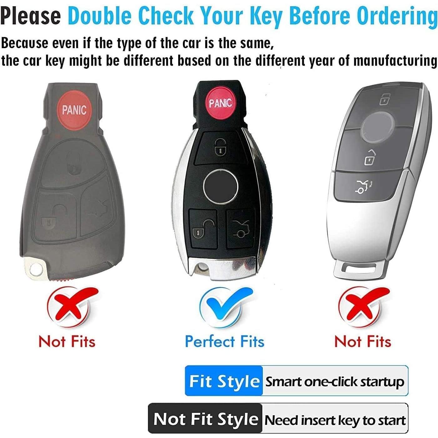 Cubierta de llavero Tukellen para Mercedes Benz - Rosa TPU