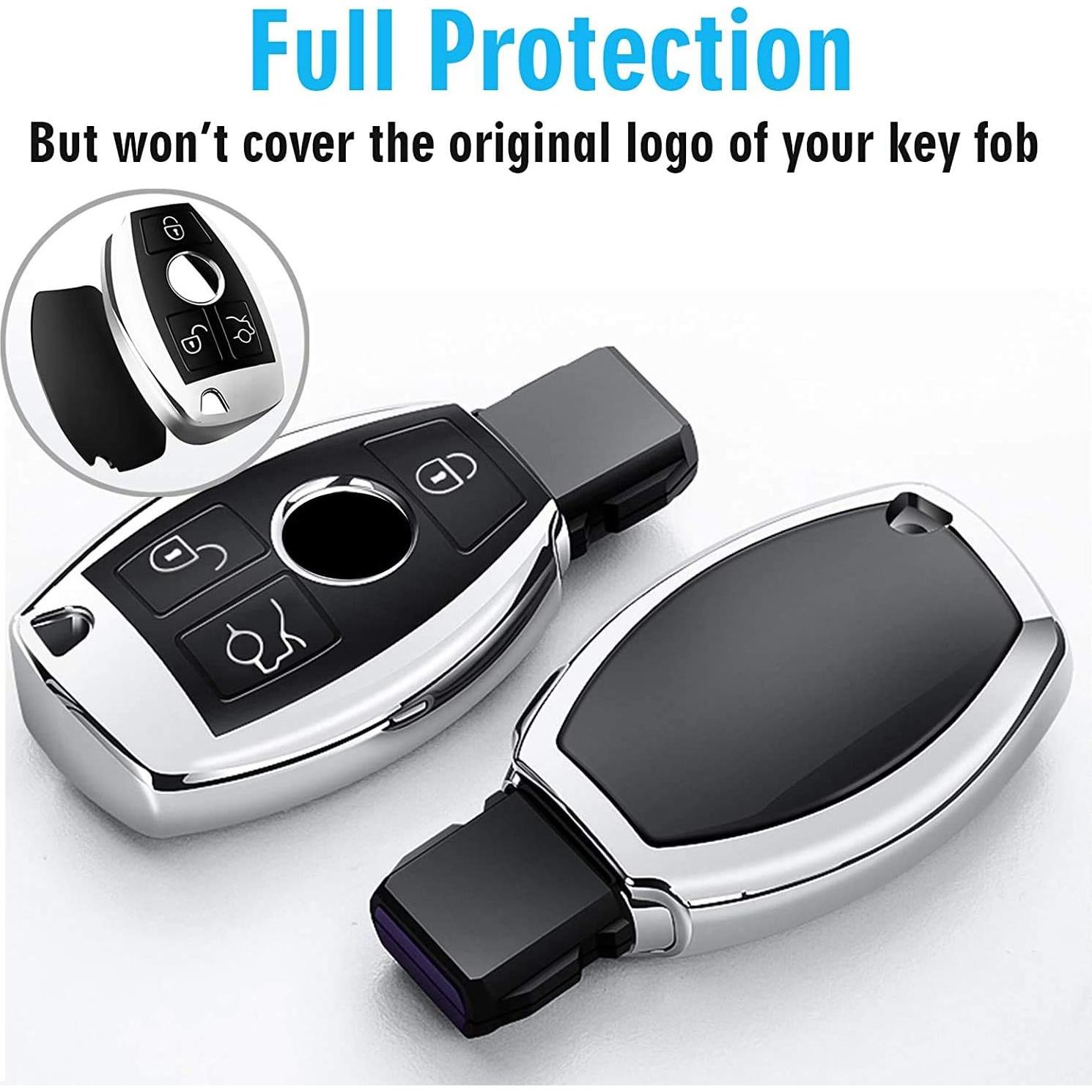 Cubierta de llavero Tukellen para Mercedes Benz - Rosa TPU