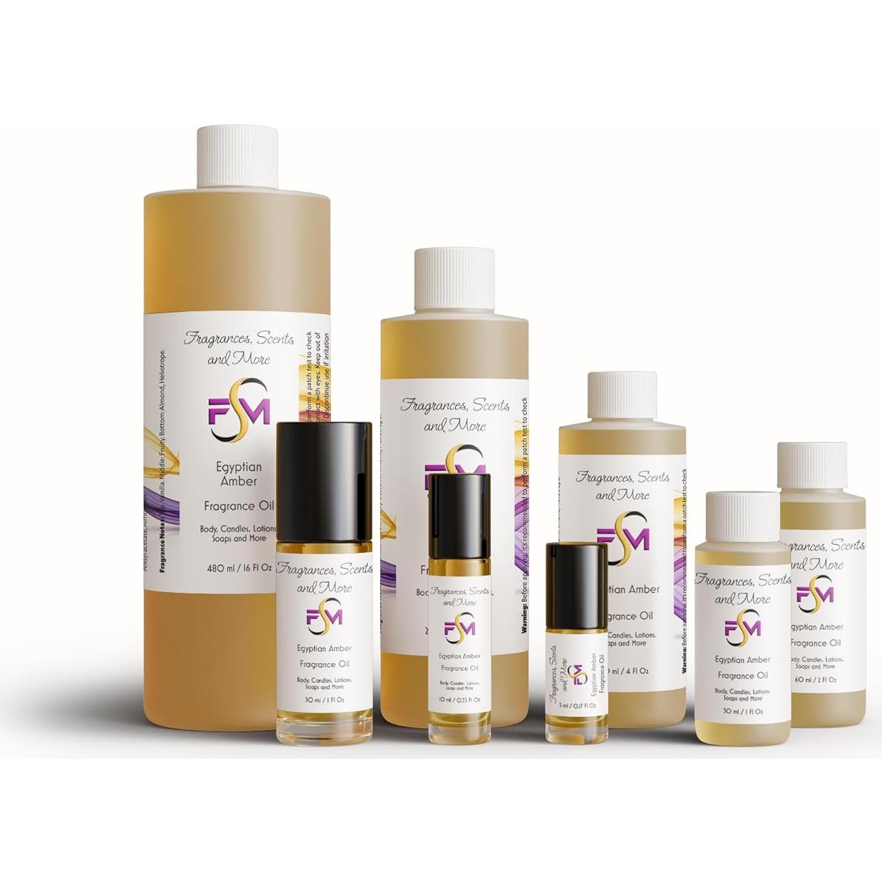 Aceite de Fragancia Ámbar Egipcio J & TC - 5ml Roll-On