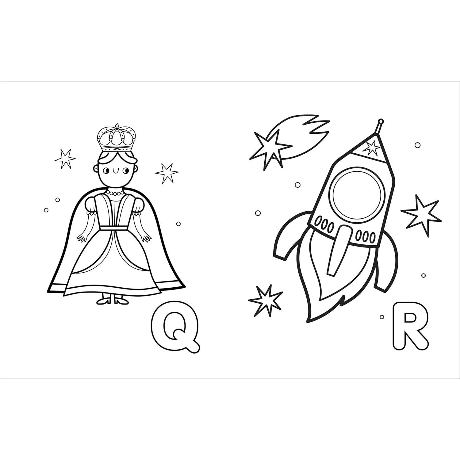 My First Toddler Coloring Book: Fun with Numbers, Letters, Shapes, Colors, and Animals! (Kids Coloring Activity Books)