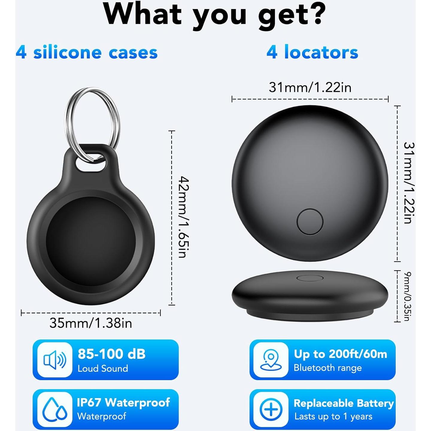 Localizador Bluetooth CASCHO S3 - Etiquetas de Seguimiento IP67
