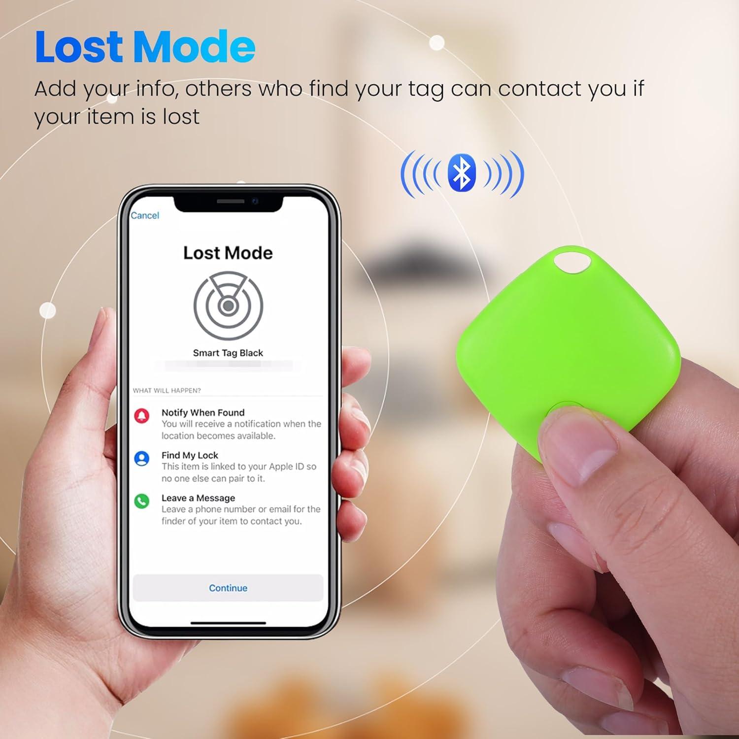 Localizador Bluetooth UUMEE Paquete de 4 Colorido con Batería CR2032