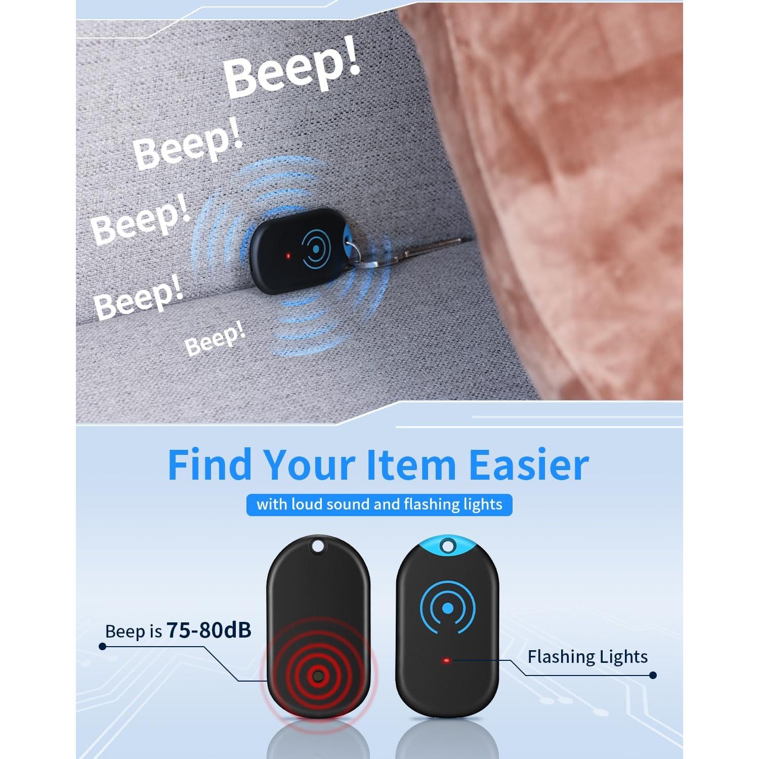 Localizador de Llaves Esky Ultra Delgado 2 Receptores 80dB