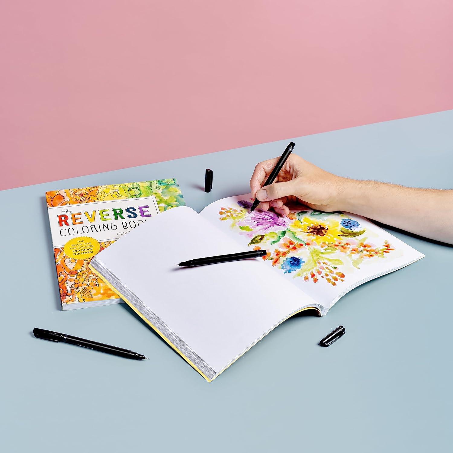 The Reverse Coloring Book™: The Book Has the Colors, You Draw the Lines!