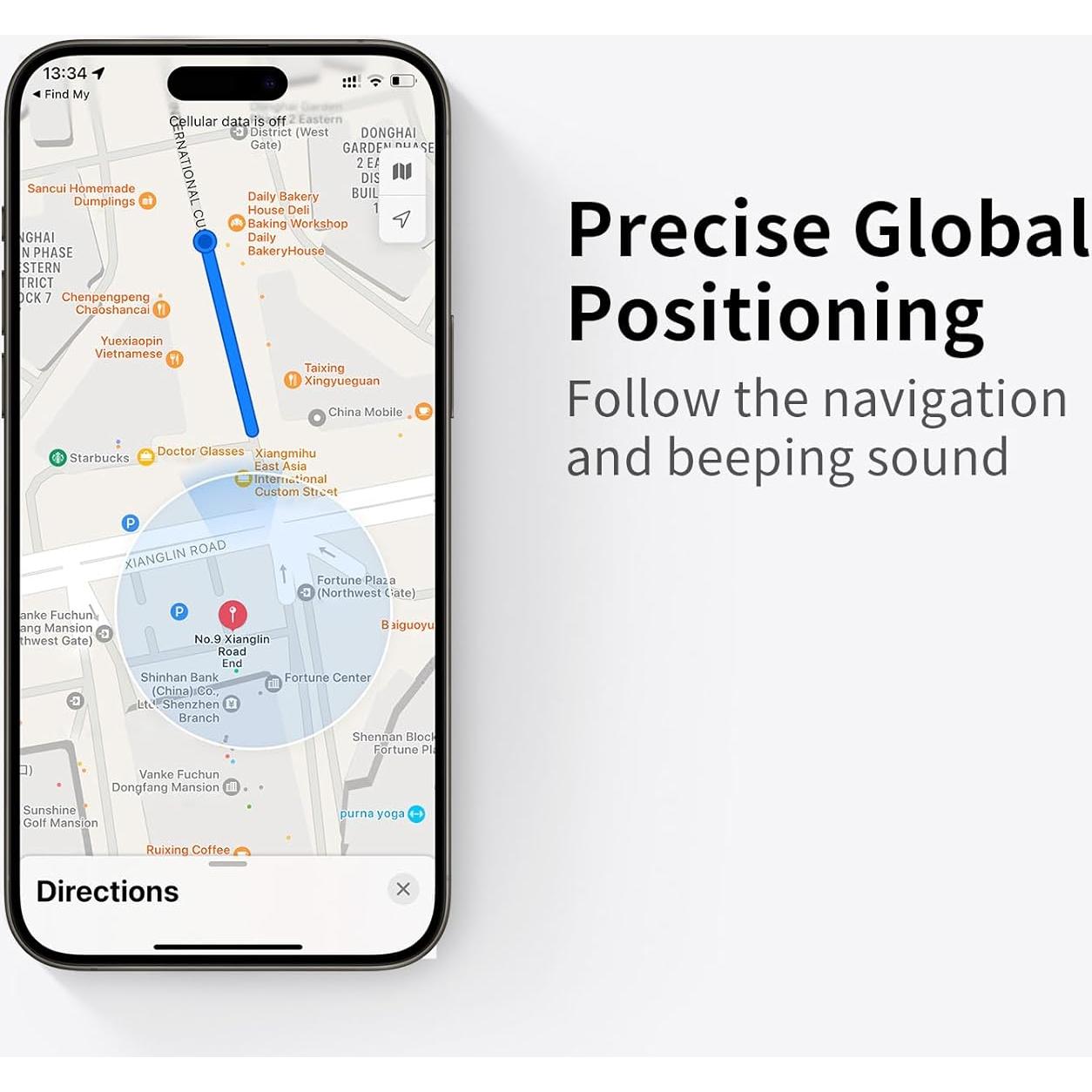 Localizador Bluetooth Recargable Momax BR8 IP68 100m Llaves