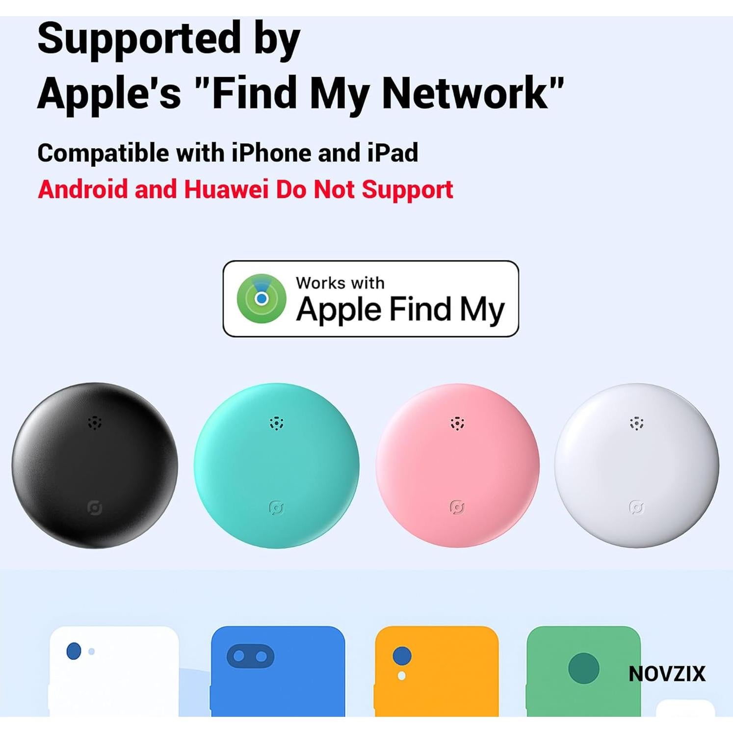 Paquete de 2 Air Tags Apple - Etiquetas de rastreo Bluetooth