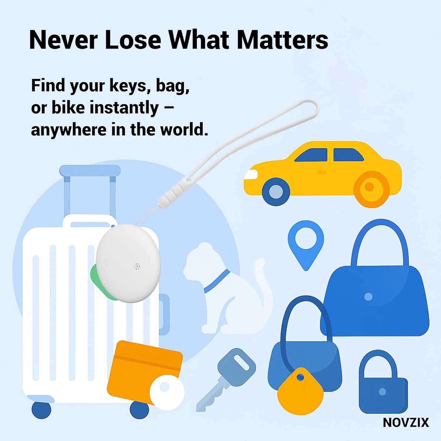 Paquete de 2 Air Tags Apple - Etiquetas de rastreo Bluetooth