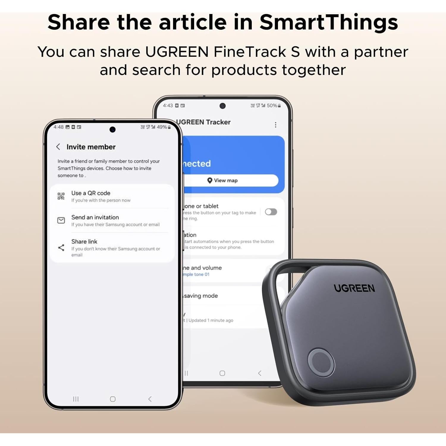 UGREEN FineTrack S 2-Pack Etiquetas de Rastreo Bluetooth