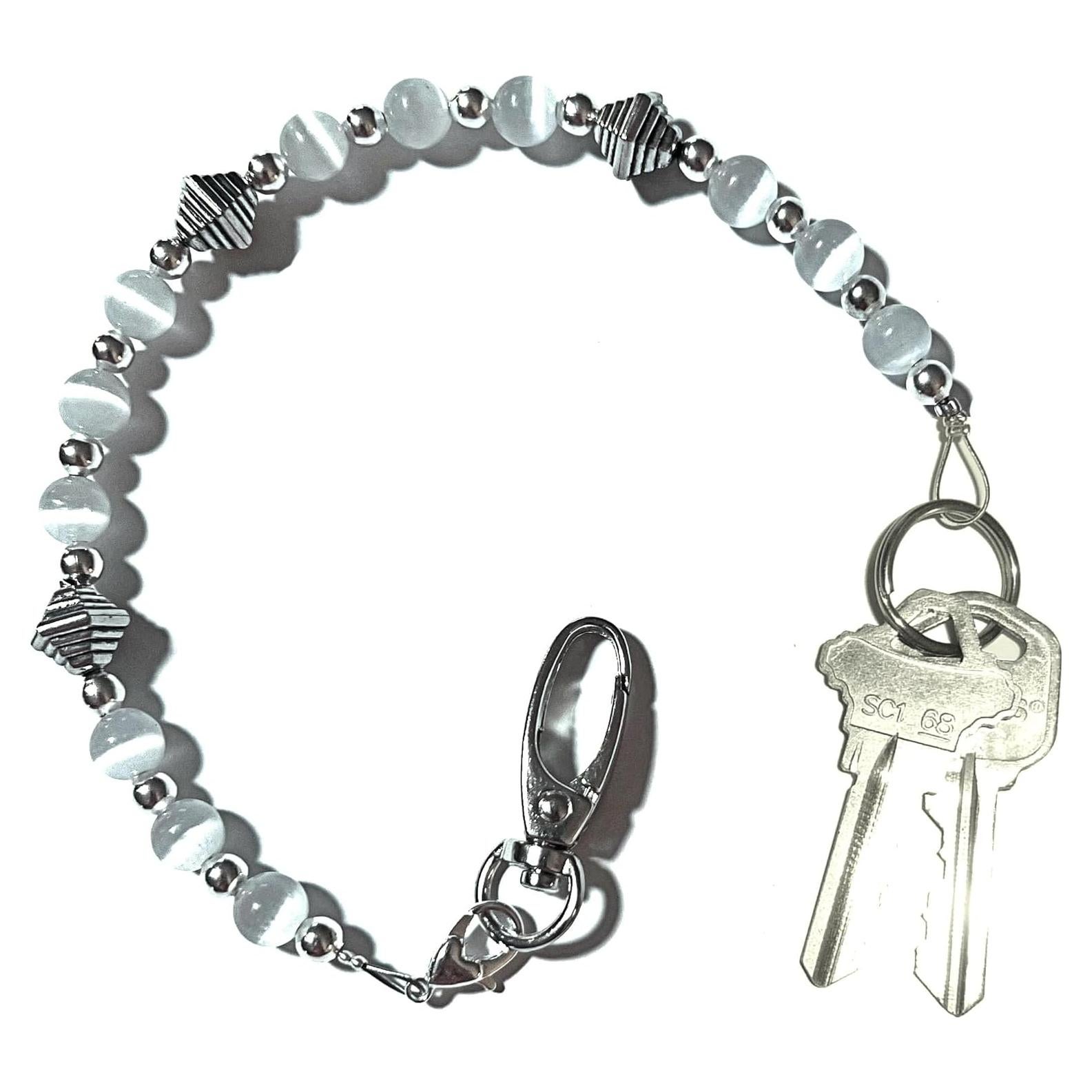 Portallaves de cuentas Hidden Hollow 30.48 cm Blanco para Mujeres