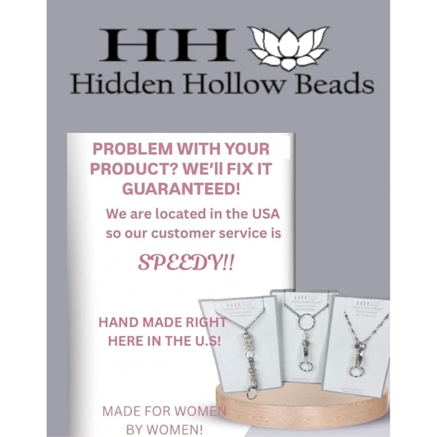 Portallaves de cuentas Hidden Hollow 30.48 cm Blanco para Mujeres