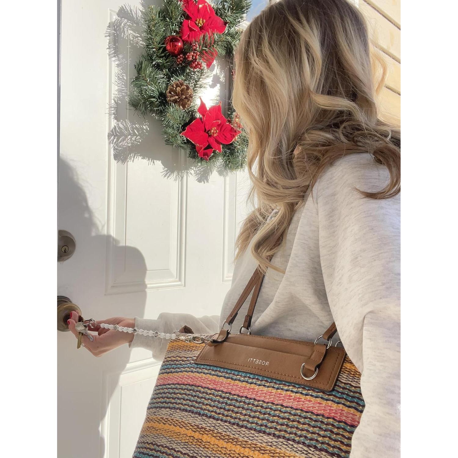 Portallaves de cuentas Hidden Hollow 30.48 cm Blanco para Mujeres