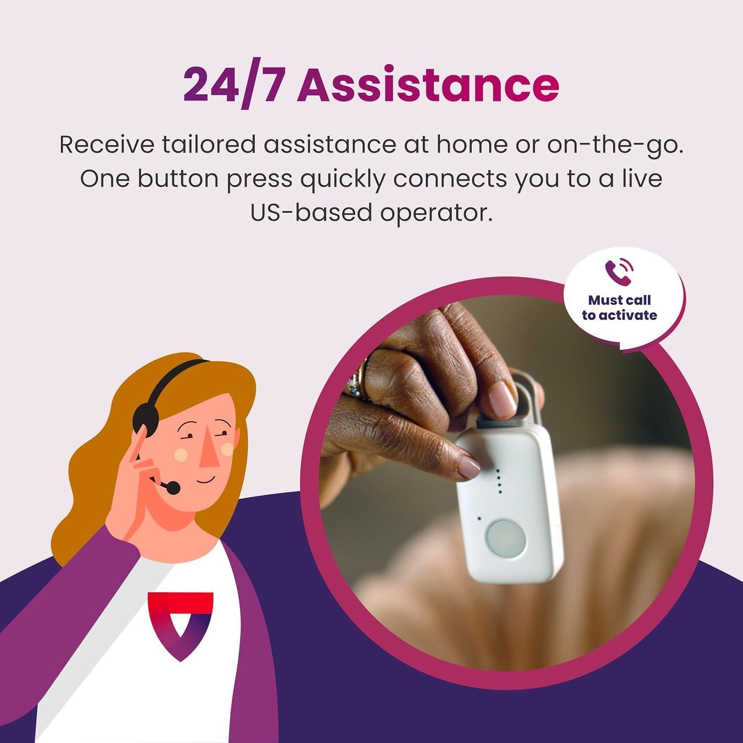 Dispositivo de Alerta Médica Medical Guardian MGMini - Negro, GPS, Resistente al Agua, Monitoreo 24/7