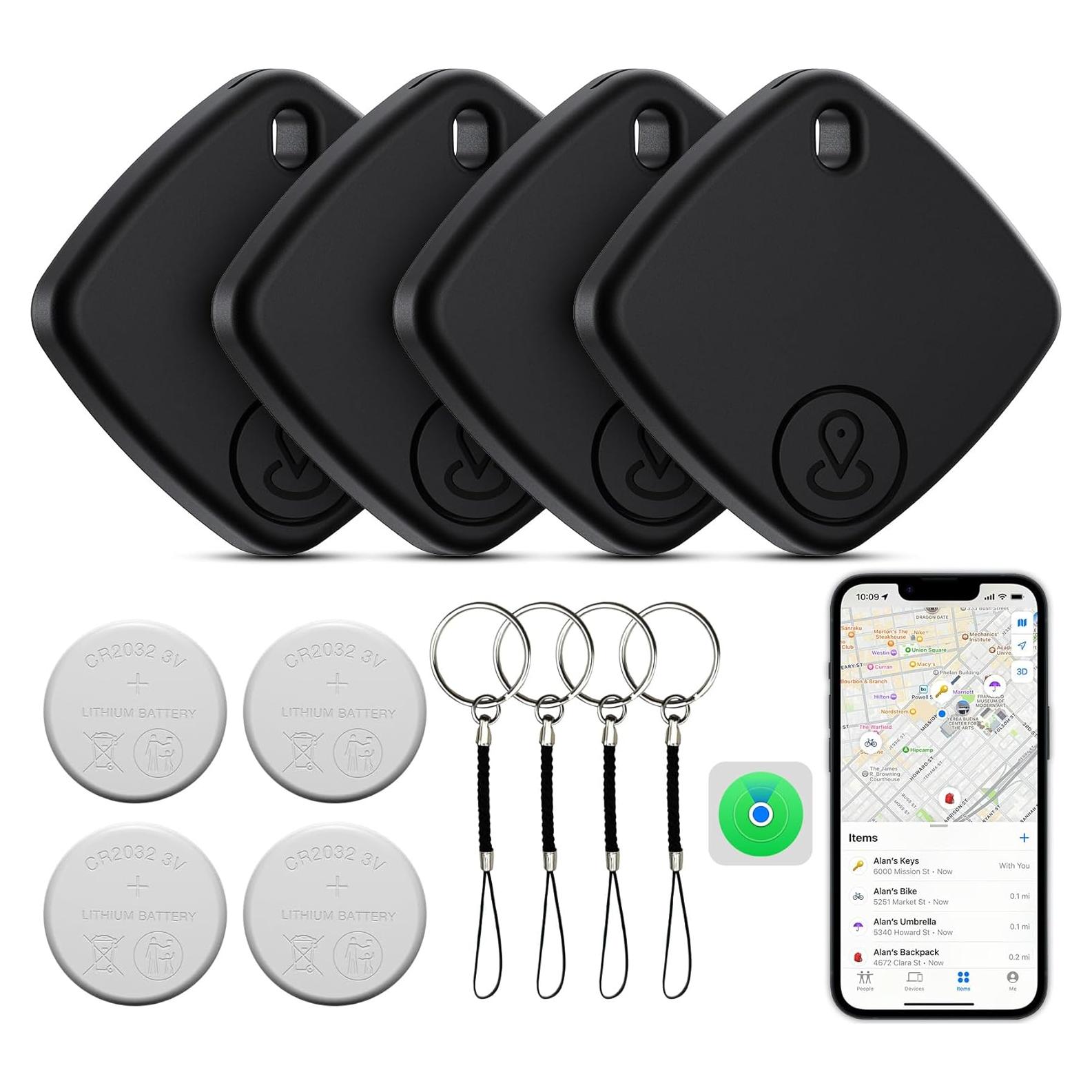 Etiqueta de Rastreo Bluetooth FYSCKEJI - Paquete de 4, IP67