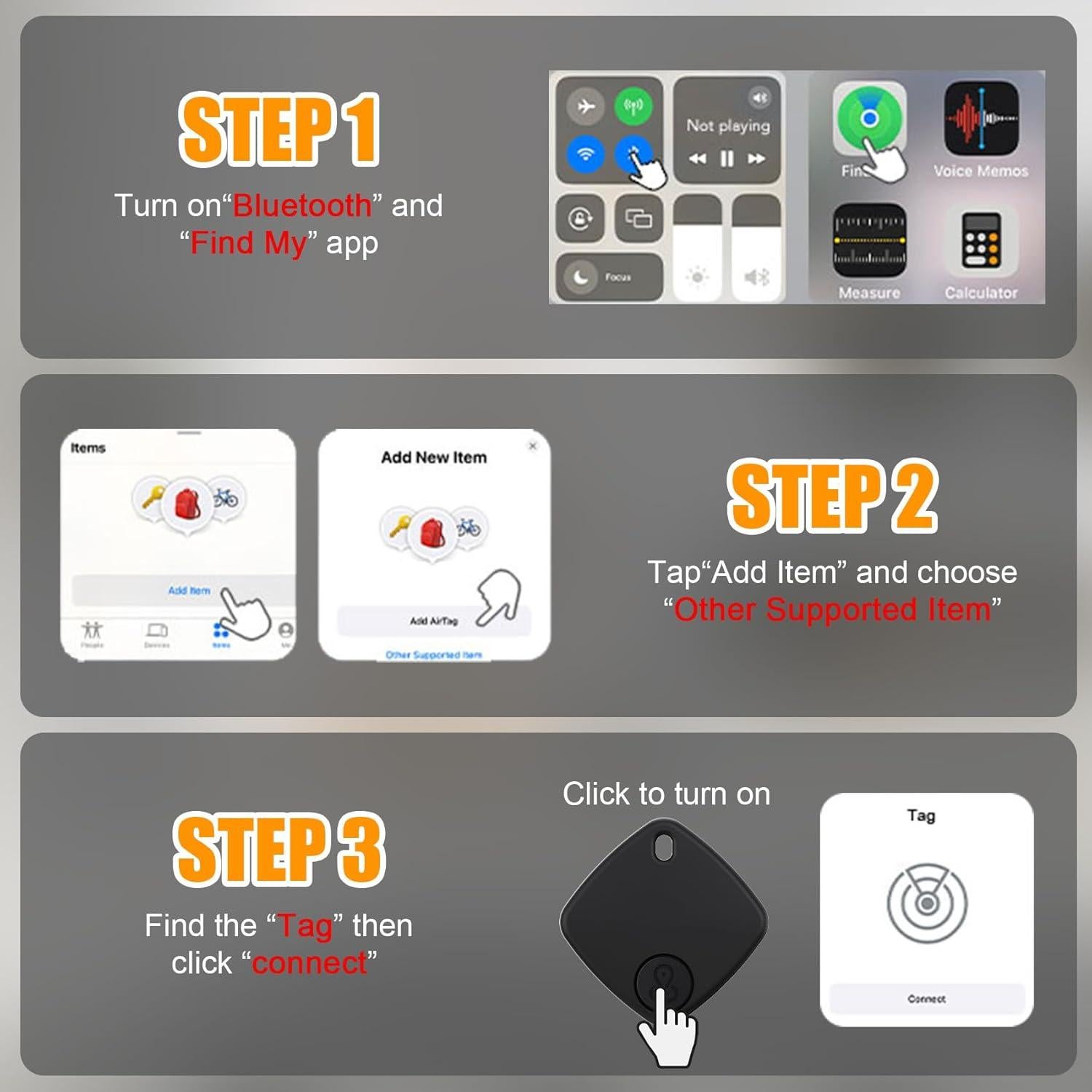 Etiqueta de Rastreo Bluetooth FYSCKEJI - Paquete de 4, IP67