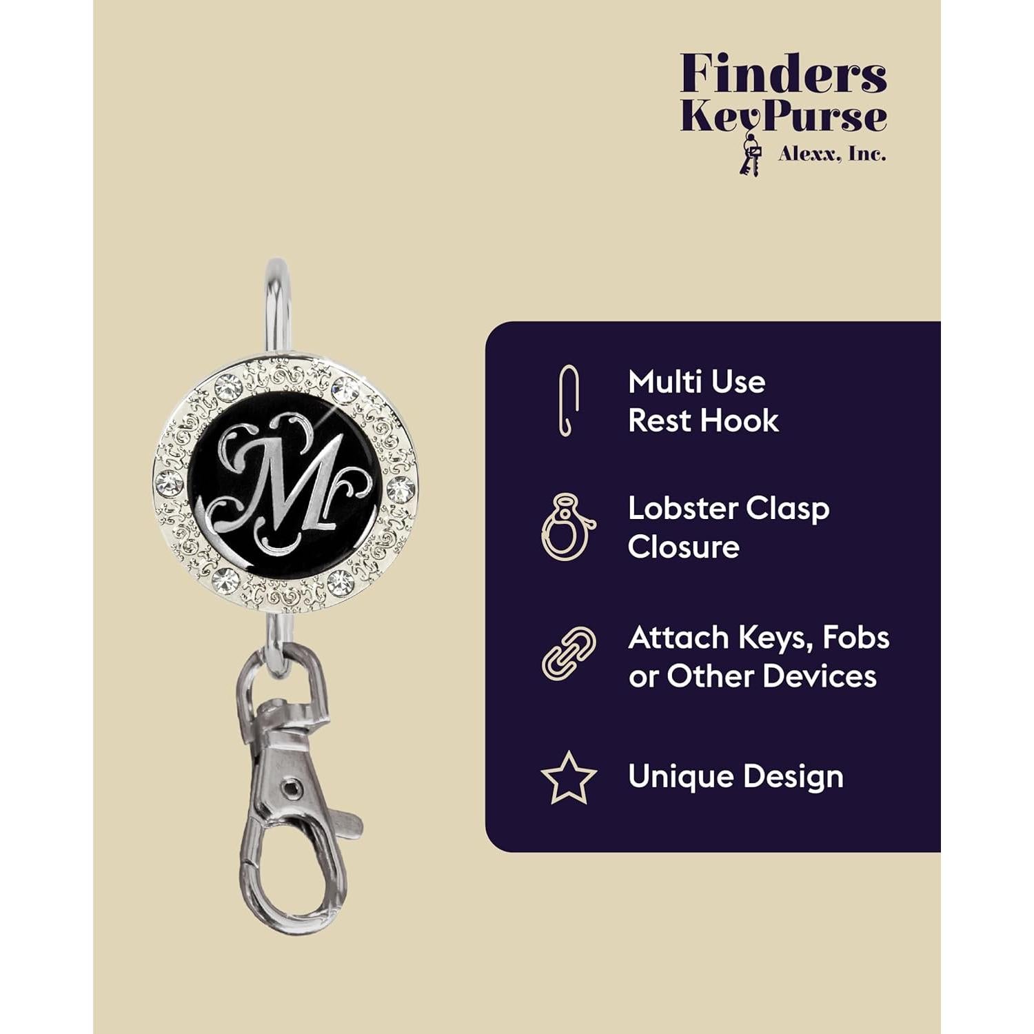 Buscador de Llaves para Mujeres con Gancho Monograma - Organizador de Bolso
