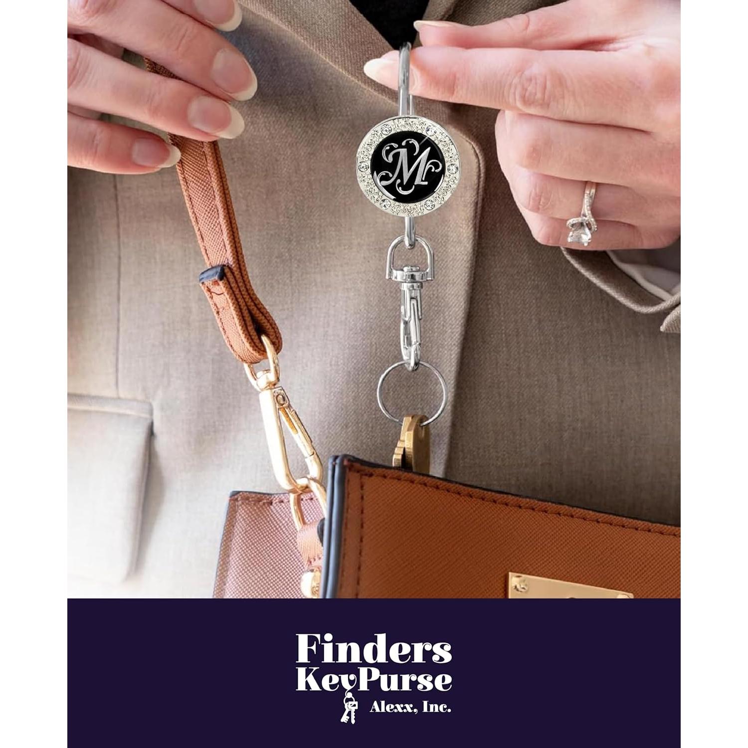 Buscador de Llaves para Mujeres con Gancho Monograma - Organizador de Bolso