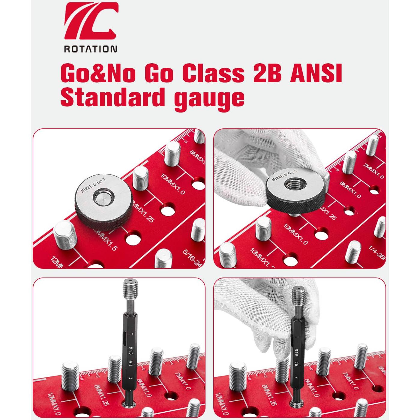 Comprobador de Roscas ROTATION - Medidor de Tuercas y Tornillos