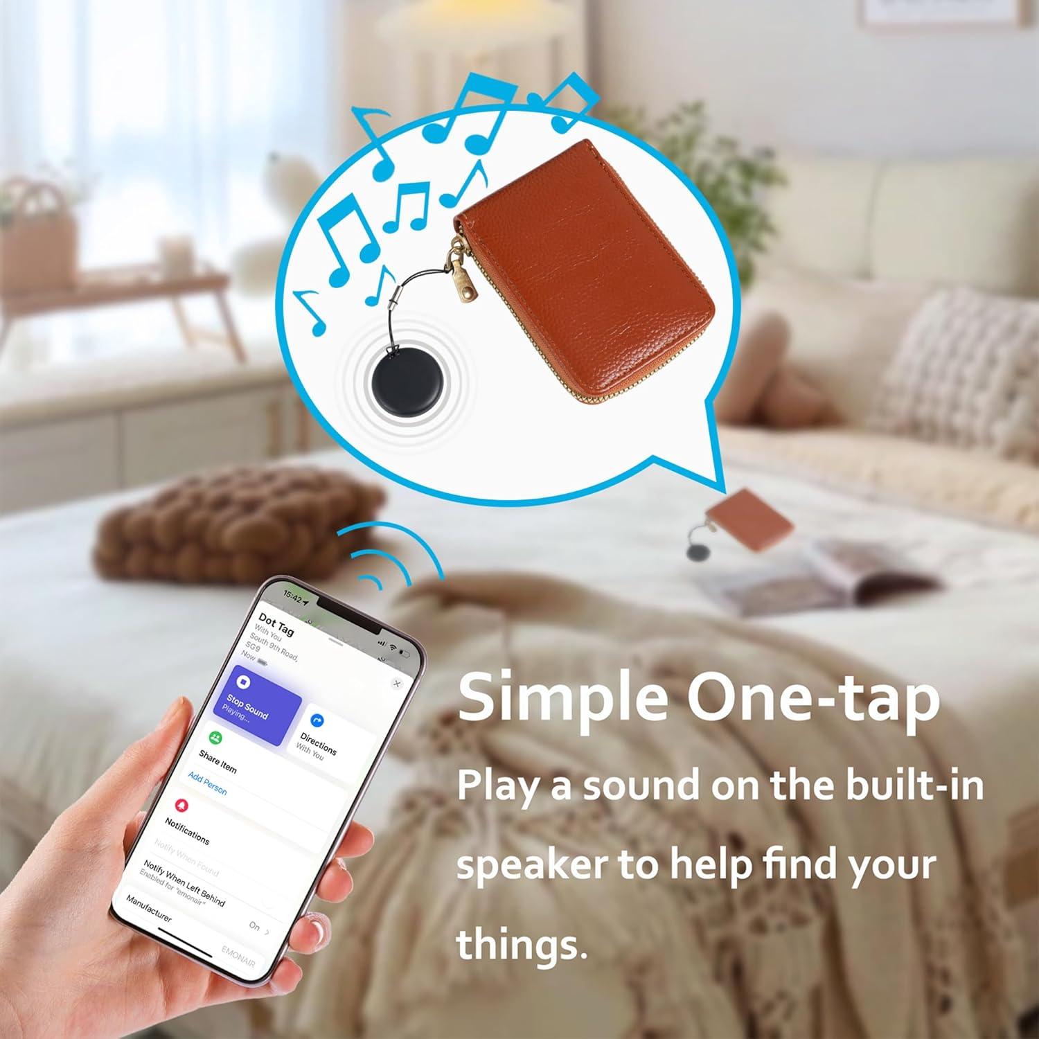 Etiquetas Dot EMONAIR Paquete de 4 Localizador Bluetooth iOS