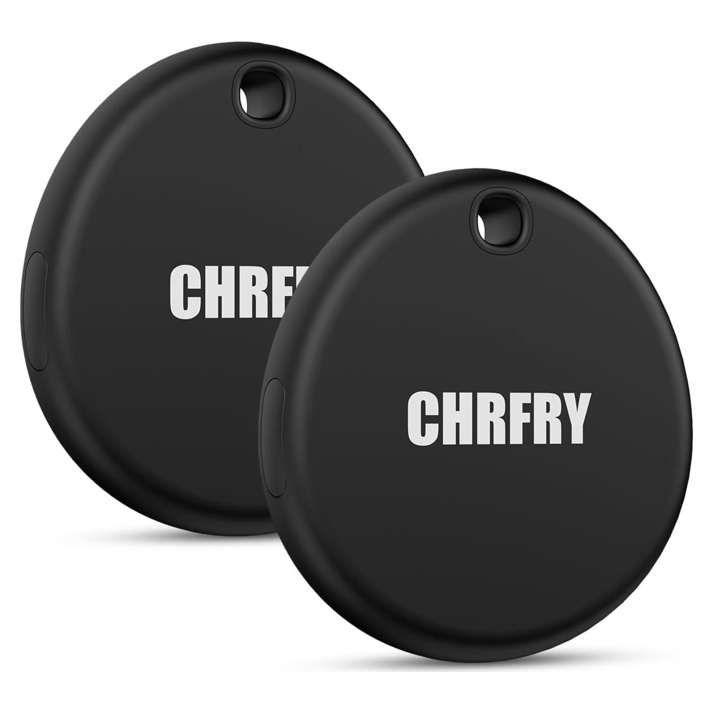 Tracker Bluetooth CHRFRY 2-Pack Air Tag Negro IP68