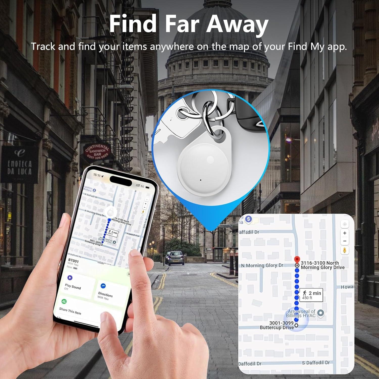 Rastreador Bluetooth HOOTEK AirTag para Llaves y Mascotas