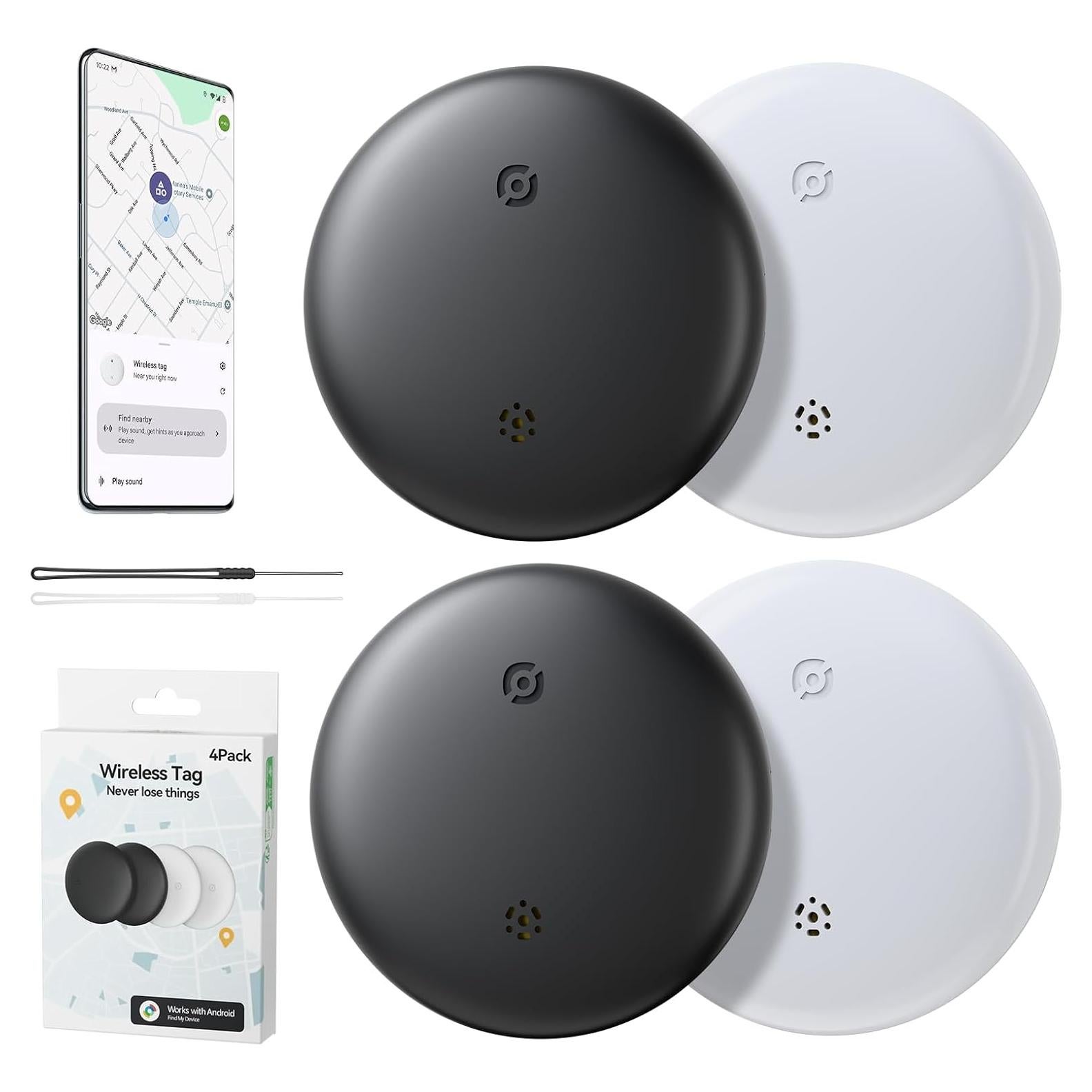 Etiquetas de Rastreo Inteligente Aircovered - 4 Paquete Bluetooth