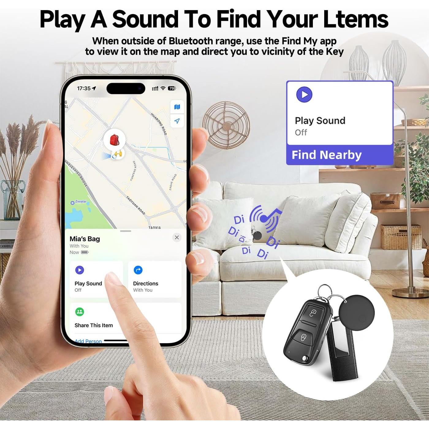 Etiquetas de Aire Inteligentes Eelexa 2025 - Localizador Bluetooth