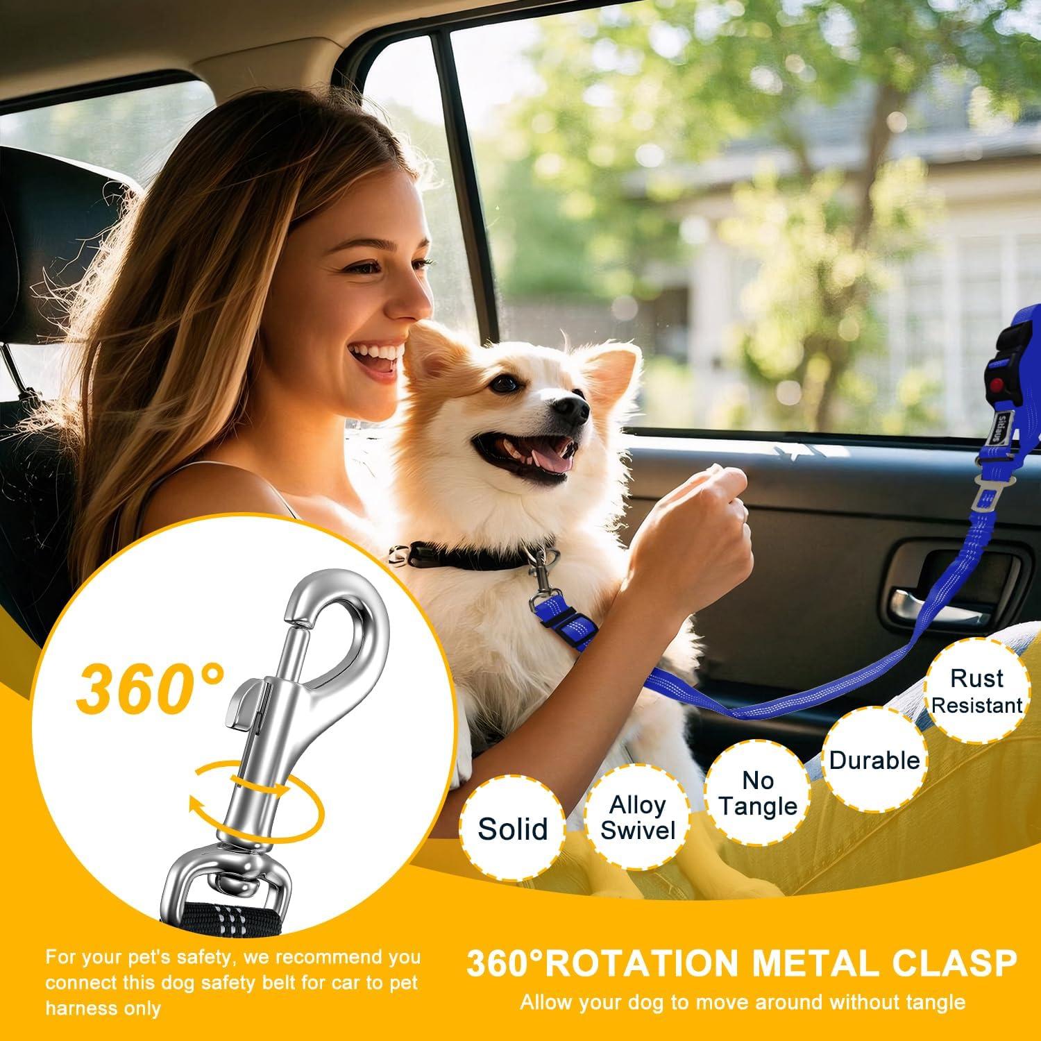 Cinturón de Seguridad para Perros Sitiaus - Ajustable 3 en 1