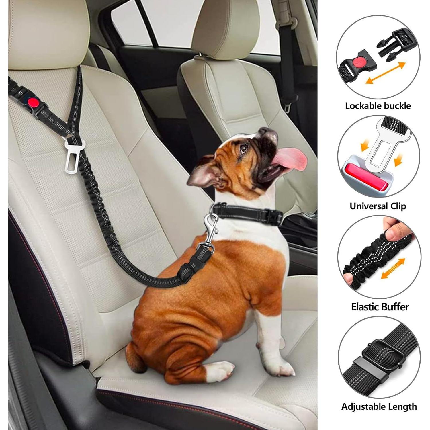 Arnés de Cinturón de Seguridad para Perros Bwogue Rojo 1pieza