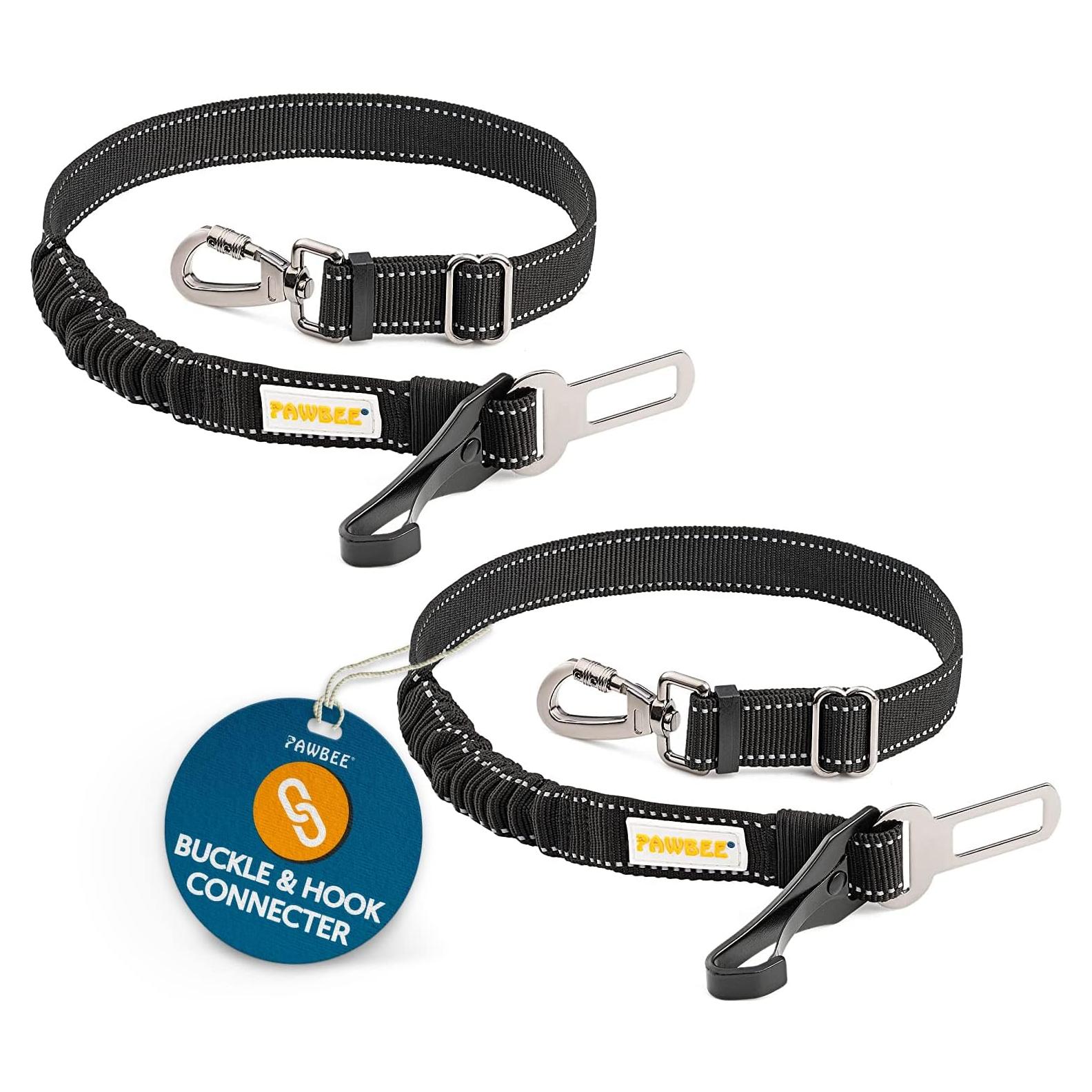 Cinturones de Seguridad para Perros PAWBEE - 2 Paquetes Ajustables