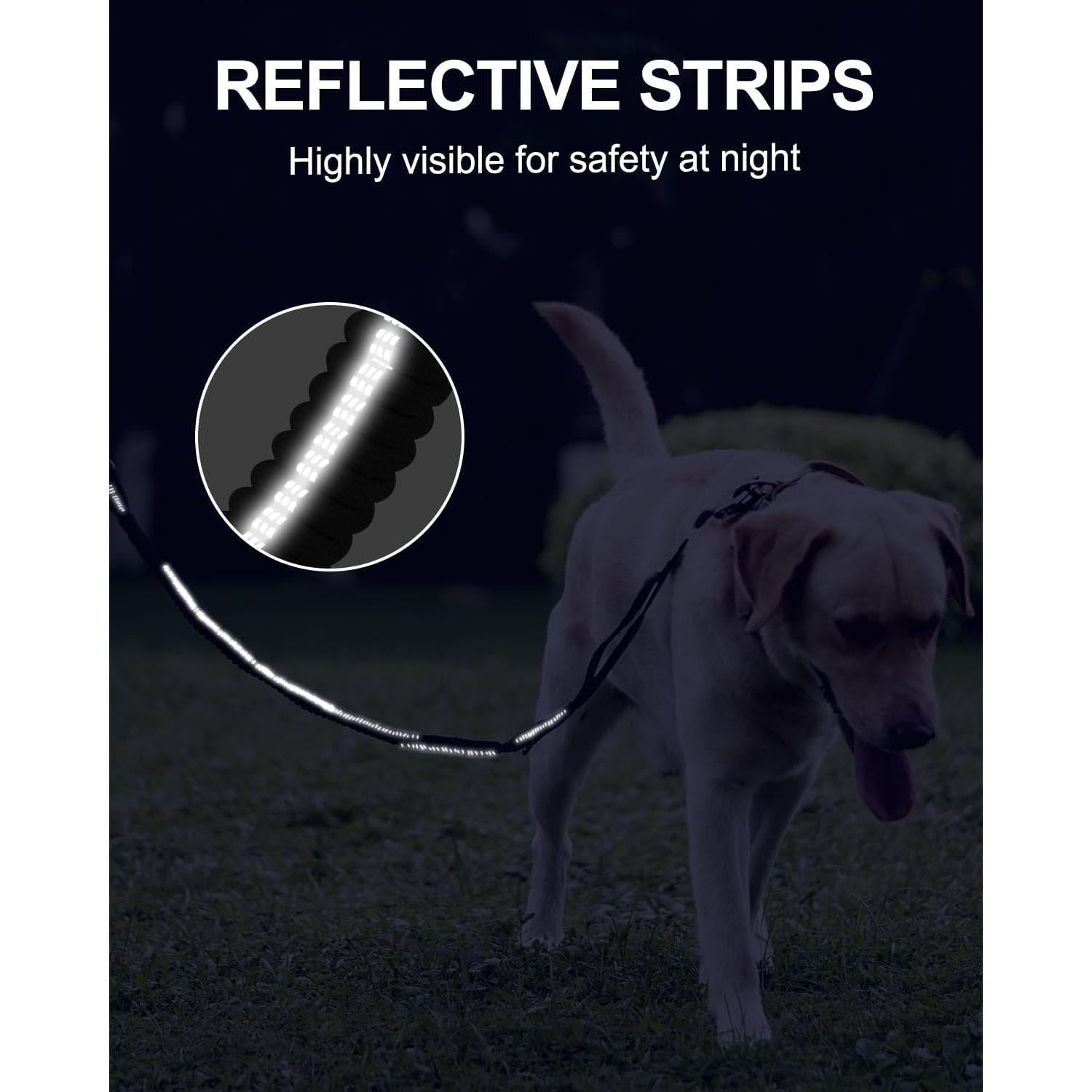 Correa Táctica Joytale para Perros Grandes 1.22-1.83m Negra