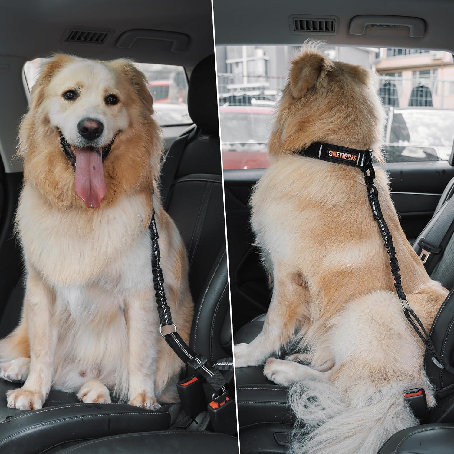 Cinturón de Seguridad para Mascotas OneTigris Ajustable 141-150cm