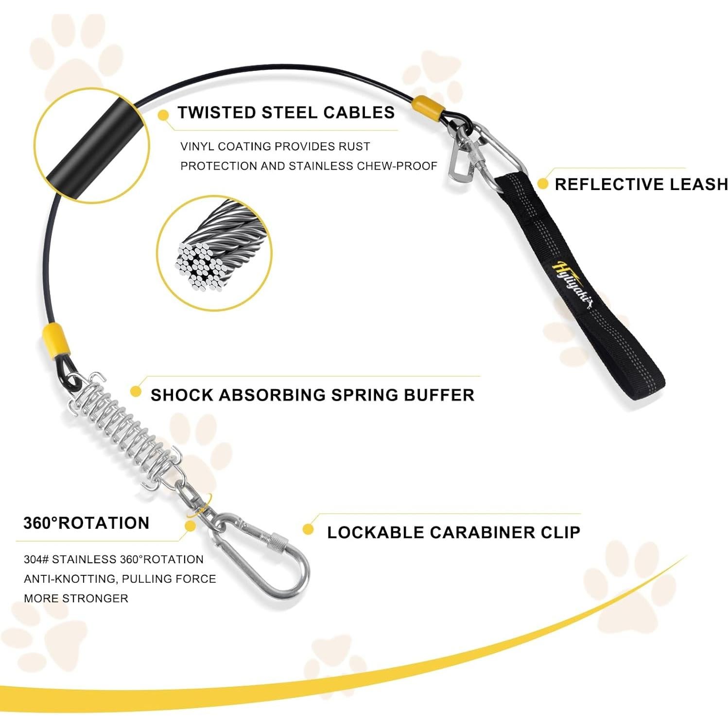 Arnés de Cinturón de Seguridad para Perros HYLIYAKI 60 cm Negro