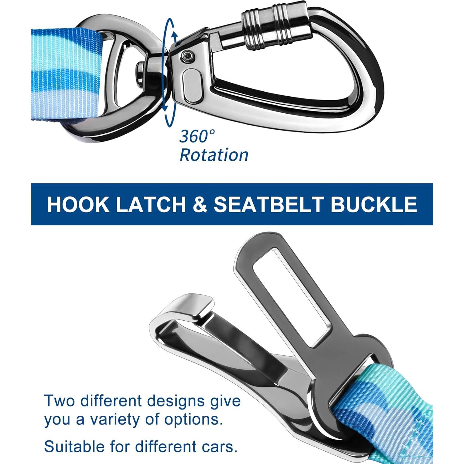 Cinturón de Seguridad para Perros Hotsky, Ajustable 63.5-81.3 cm