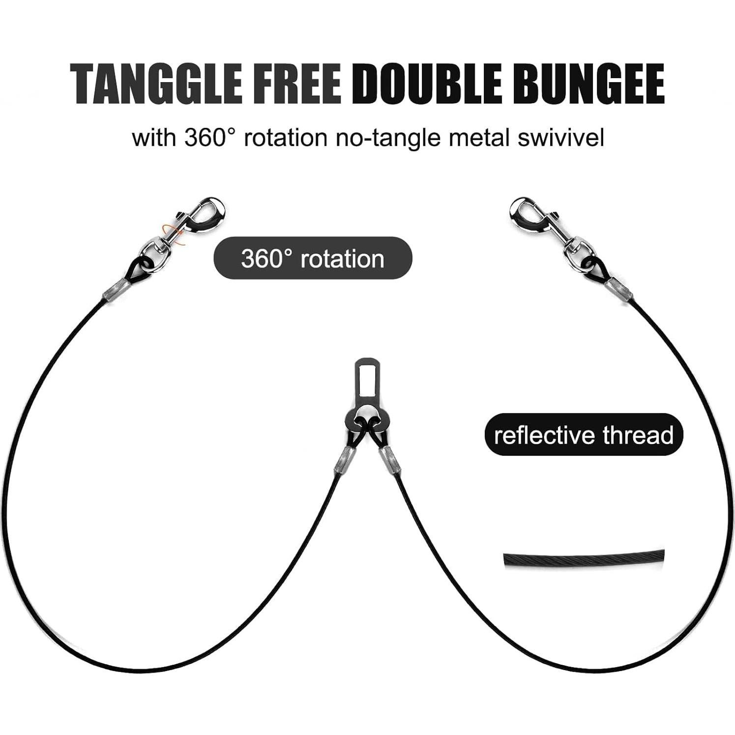 Cinturón de Seguridad Doble para Perros Mi Metty 40 CM