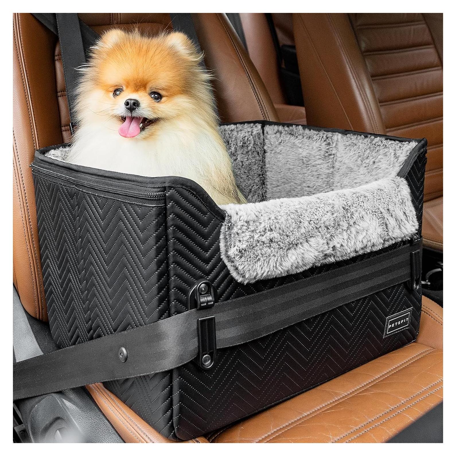Asiento de Coche para Perros PETSFIT Negro 40.6x33.0cm