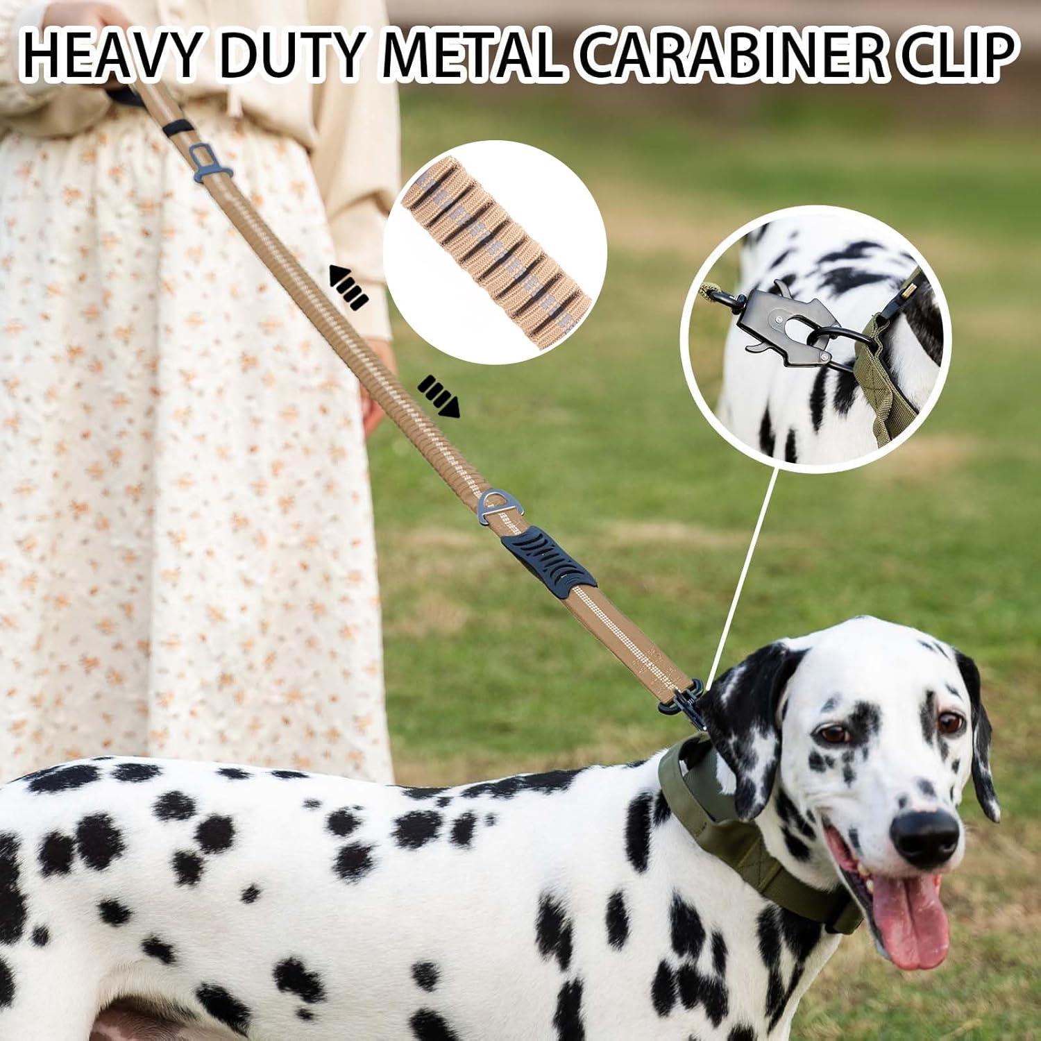 Correa de Perro Táctica Bungee AIRUIDOG 1.22-1.83m Marrón