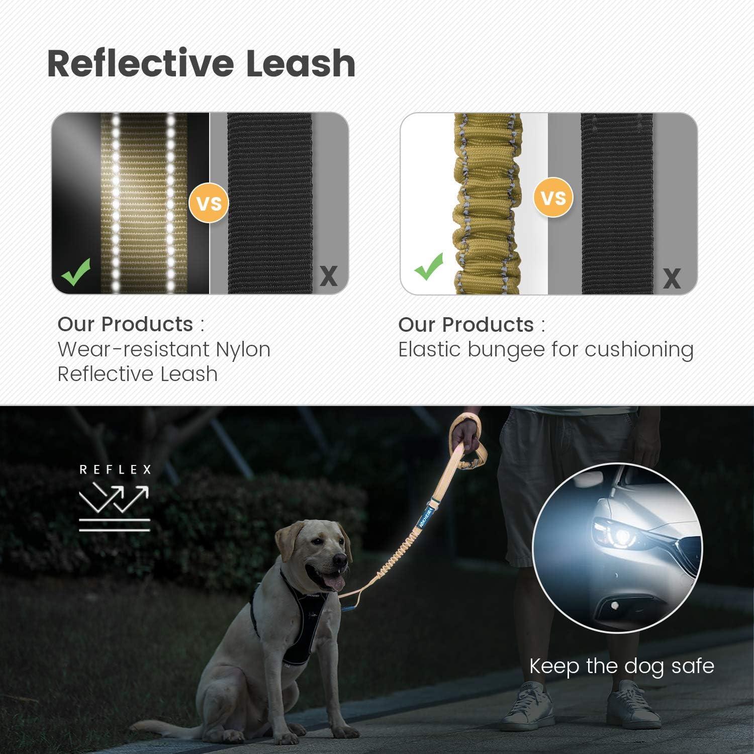 Correa Multifuncional para Perros IOKHEIRA Bungee 1.22-1.83m